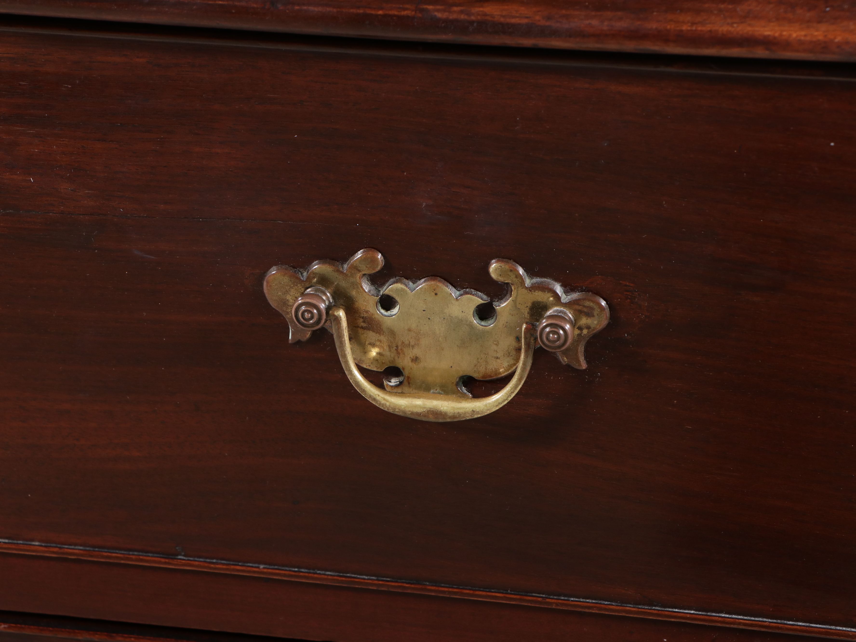 Irish Chippendale Style Mahogany Chest of Drawers Retailed by Millar & Beatty