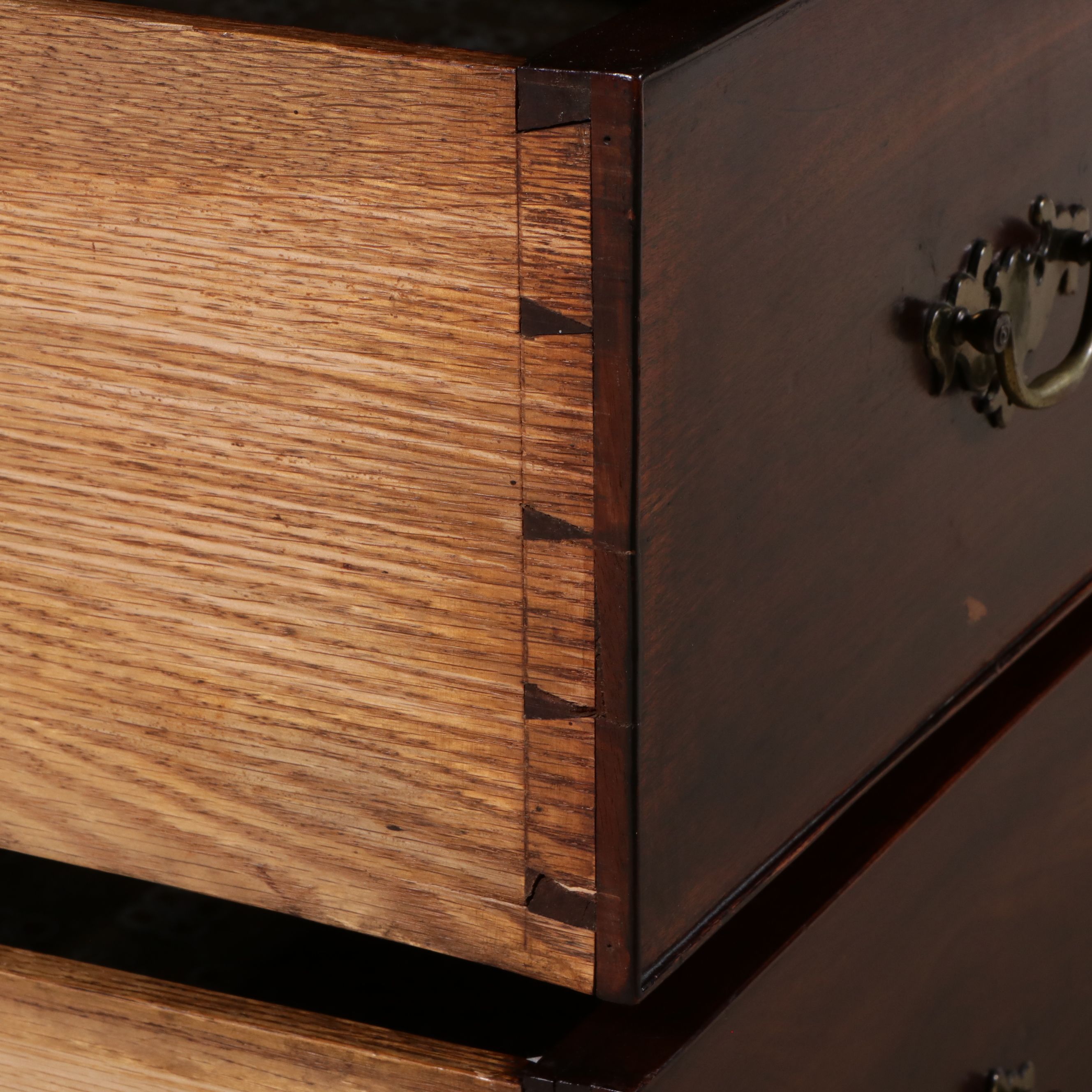 Irish Chippendale Style Mahogany Chest of Drawers Retailed by Millar & Beatty