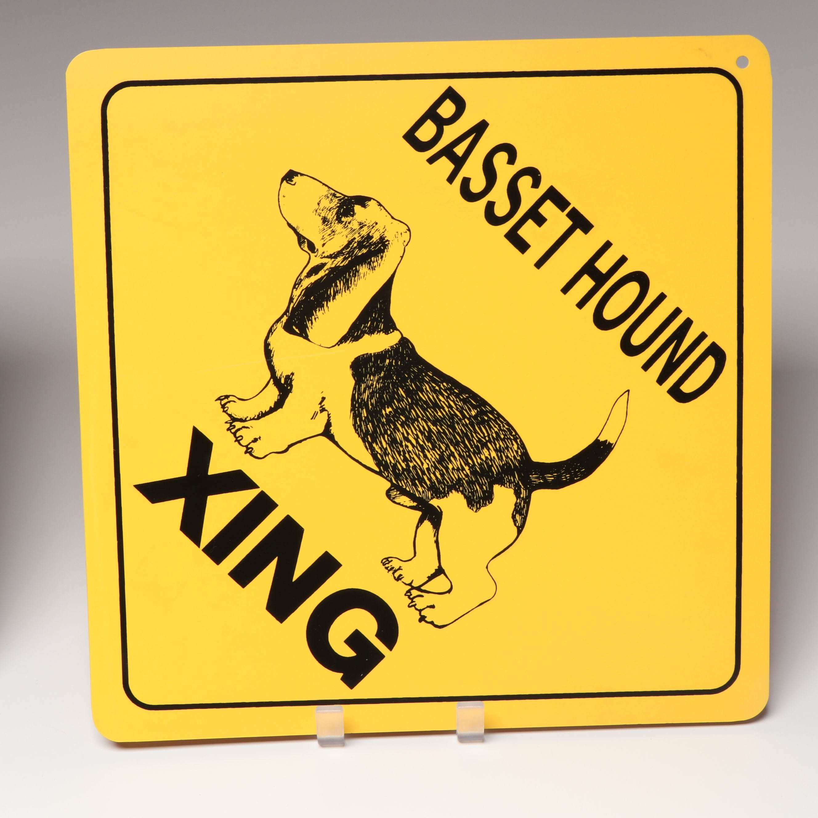 Voice Recording Pet ID Tag with Basset Hound Puzzles and More Décor