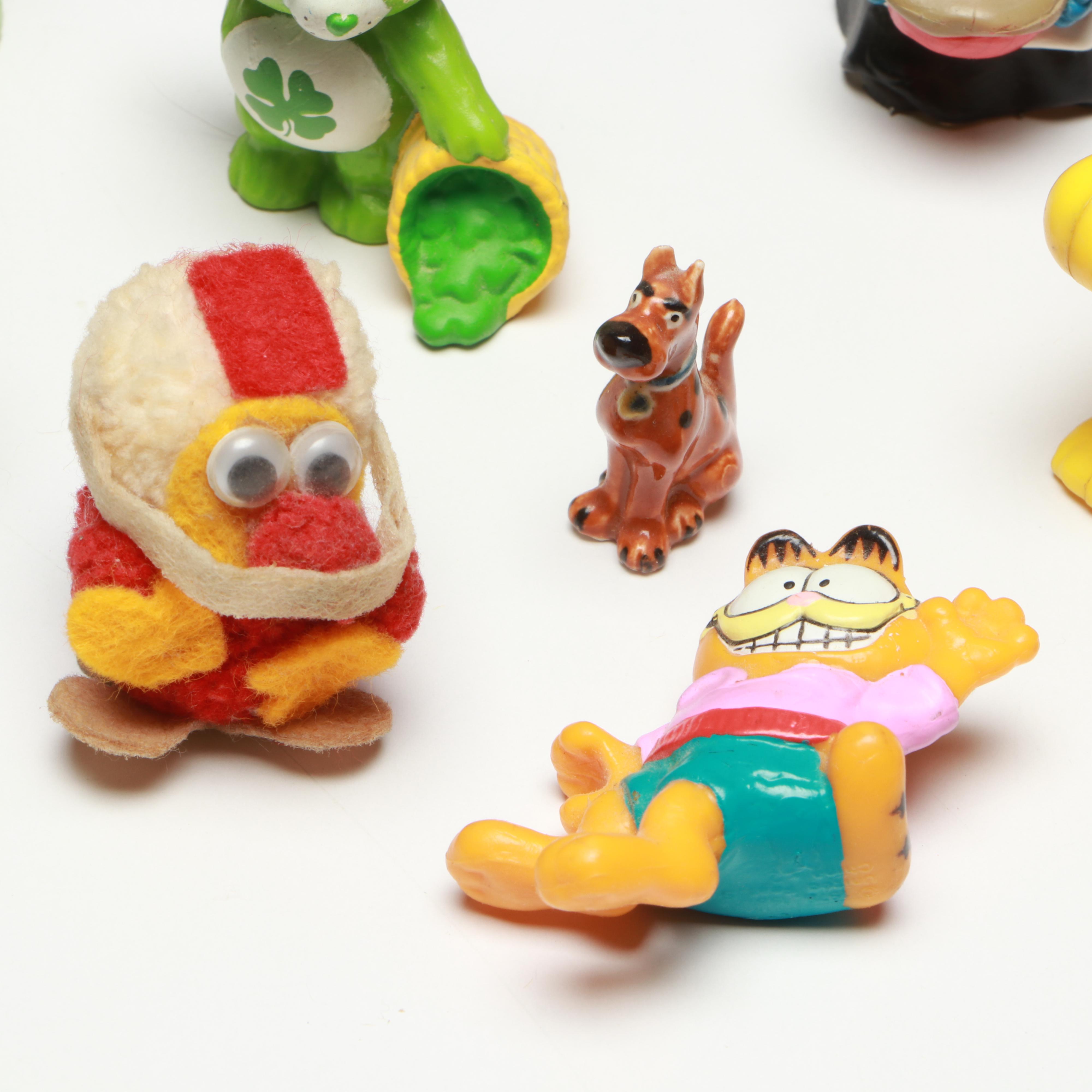 Ceramic Garfield Figures with Smurfs, Care Bears, and More Figurines