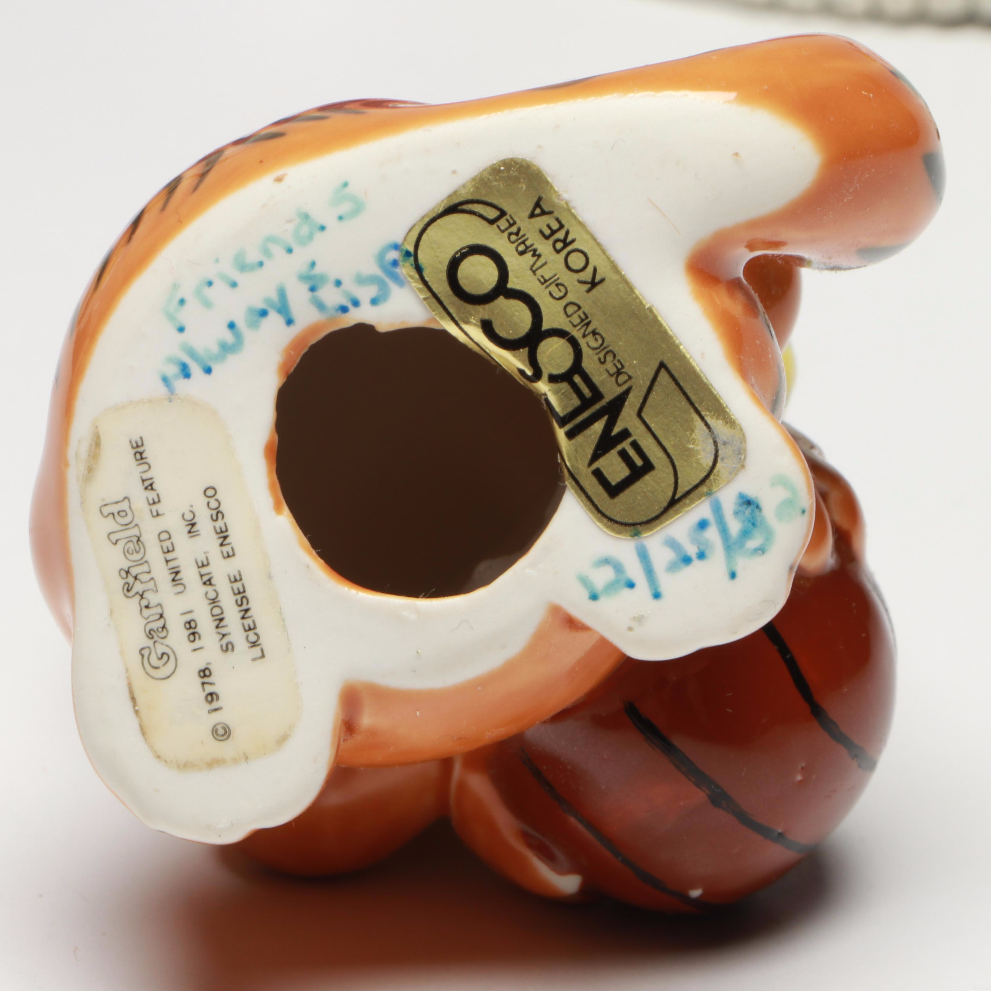 Ceramic Garfield Figures with Smurfs, Care Bears, and More Figurines