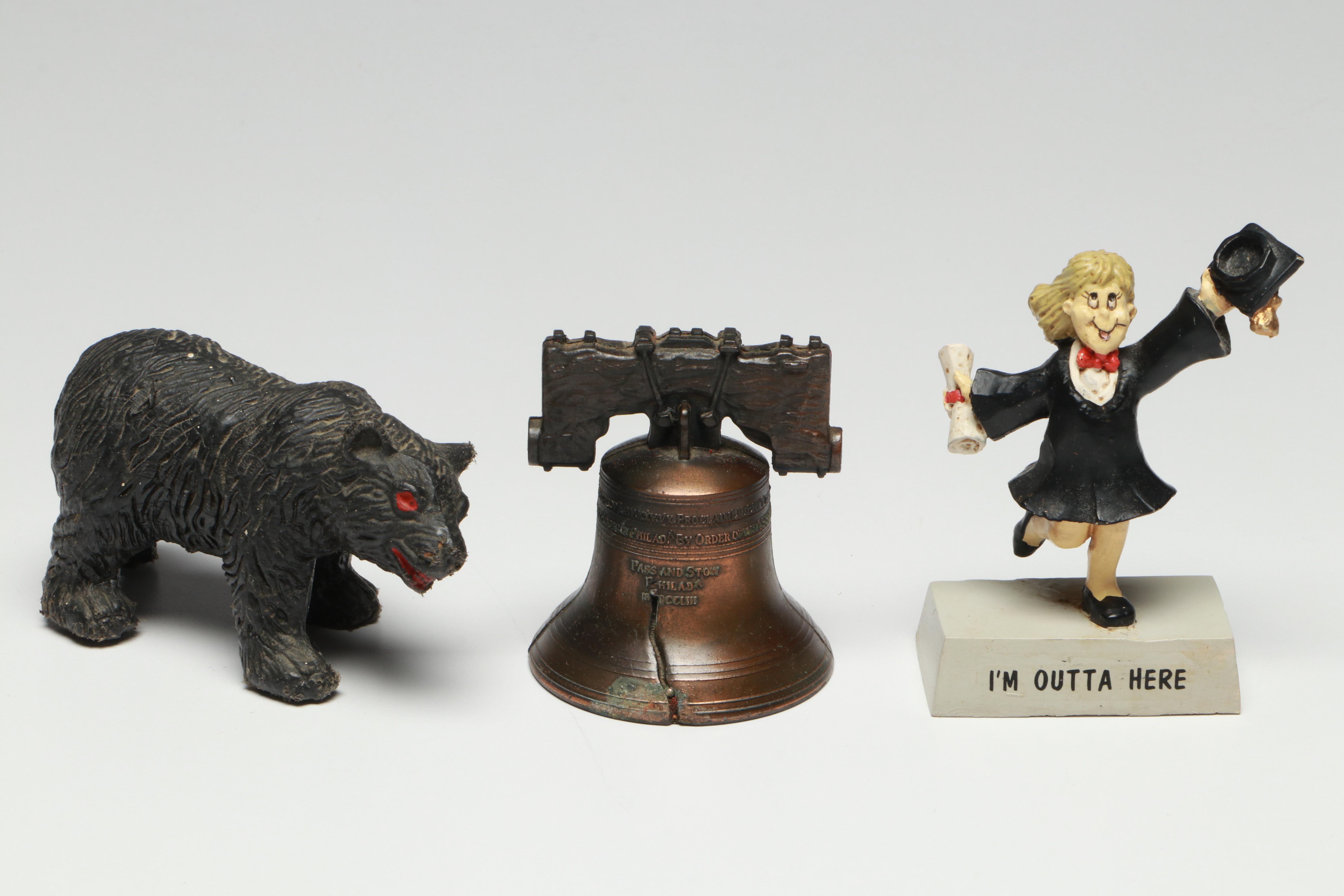 Ceramic Garfield Figures with Smurfs, Care Bears, and More Figurines