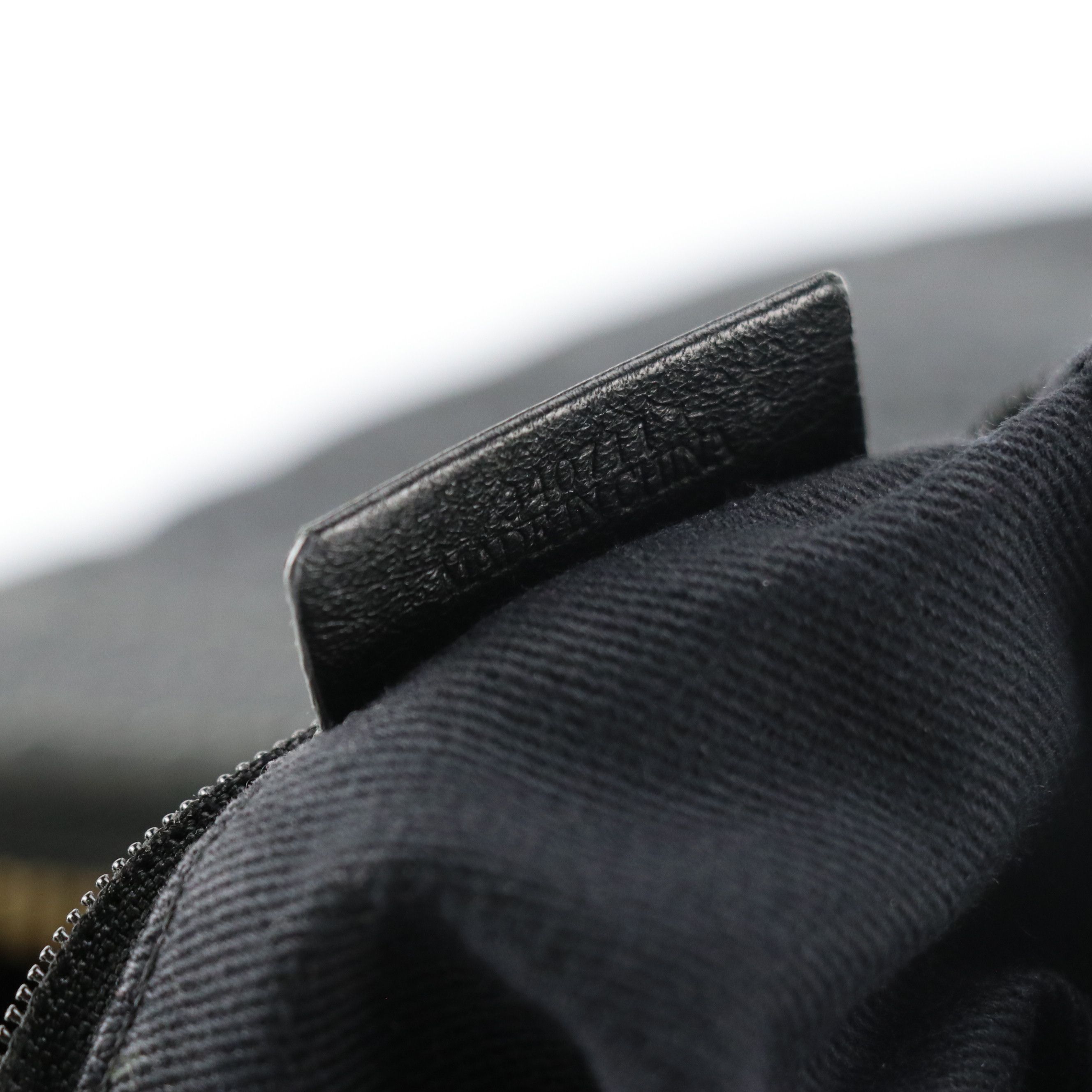 Loewe Black Monogram Canvas and Leather Hobo Bag