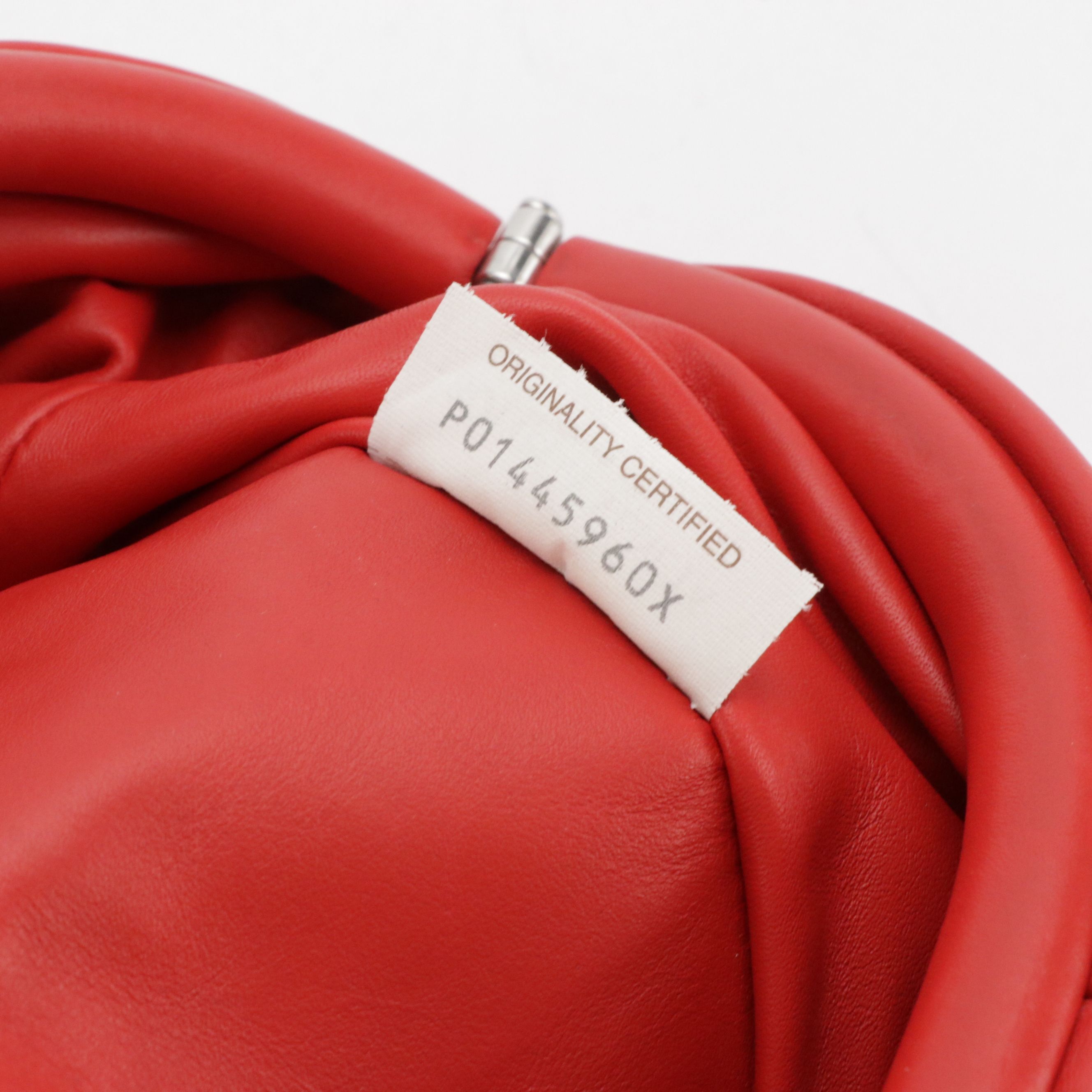 Bottega Veneta The Pouch Belt/Sling Bag in Cherry Red Calfskin Leather