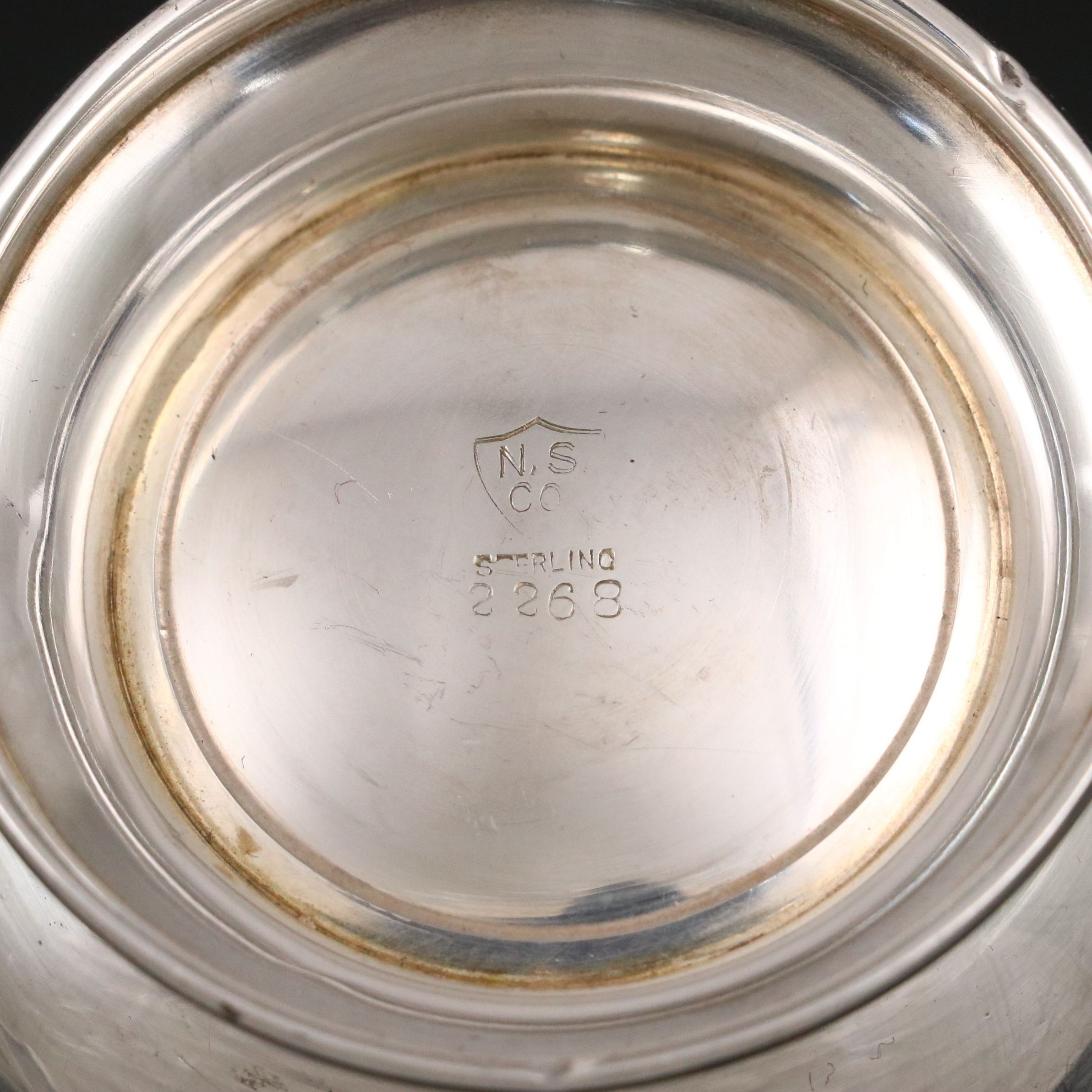 English Arts & Crafts Sterling Creamer with Other Lidded Box and Sugar Bowl