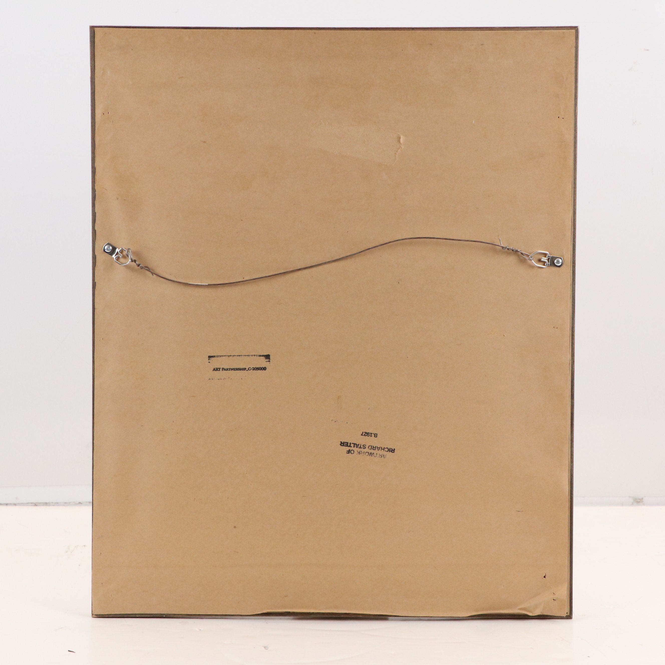 Richard Stalter Chalk Pastel Drawing of Church Landscape, 20th Century