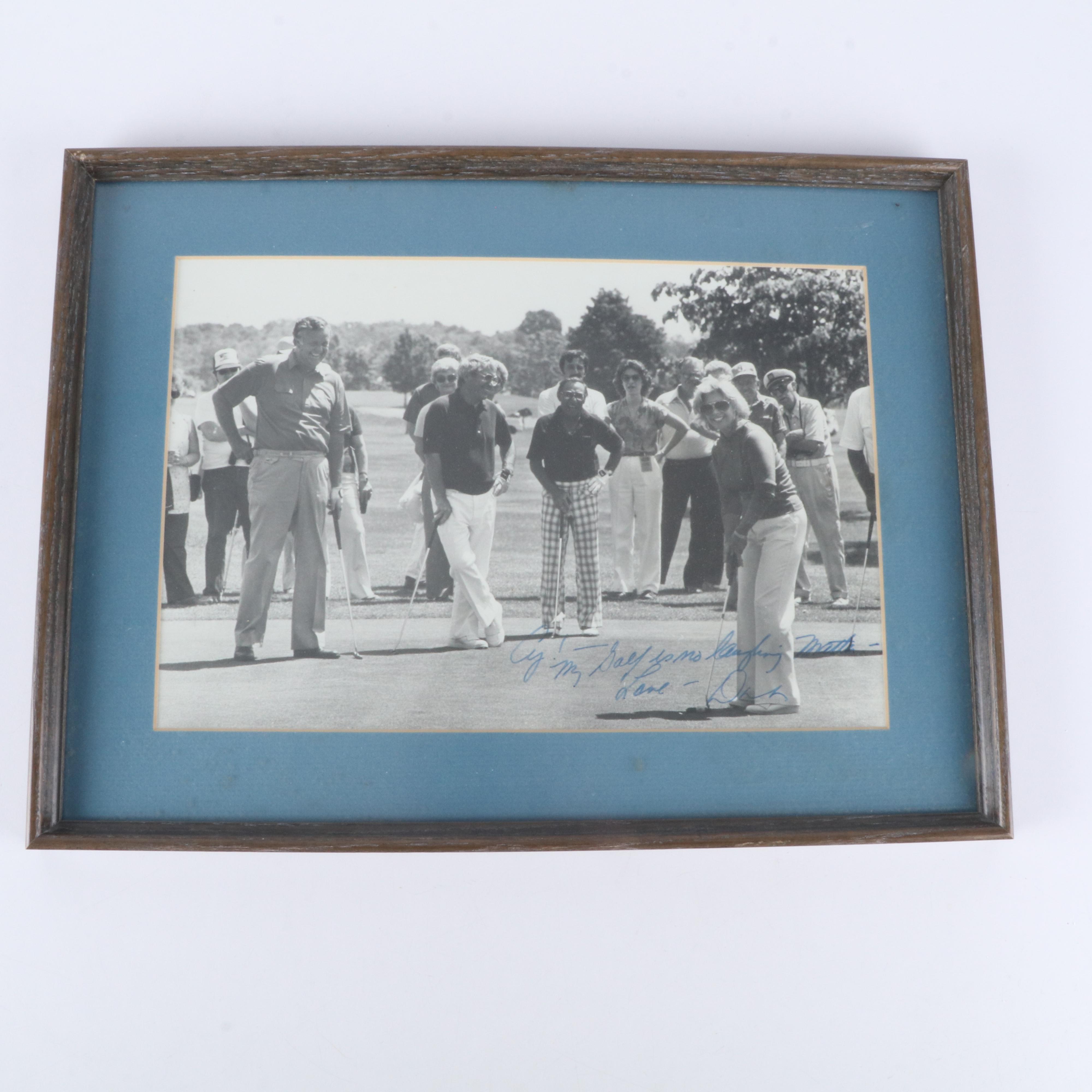 Dottie Pepper Signed Framed Golfing Print