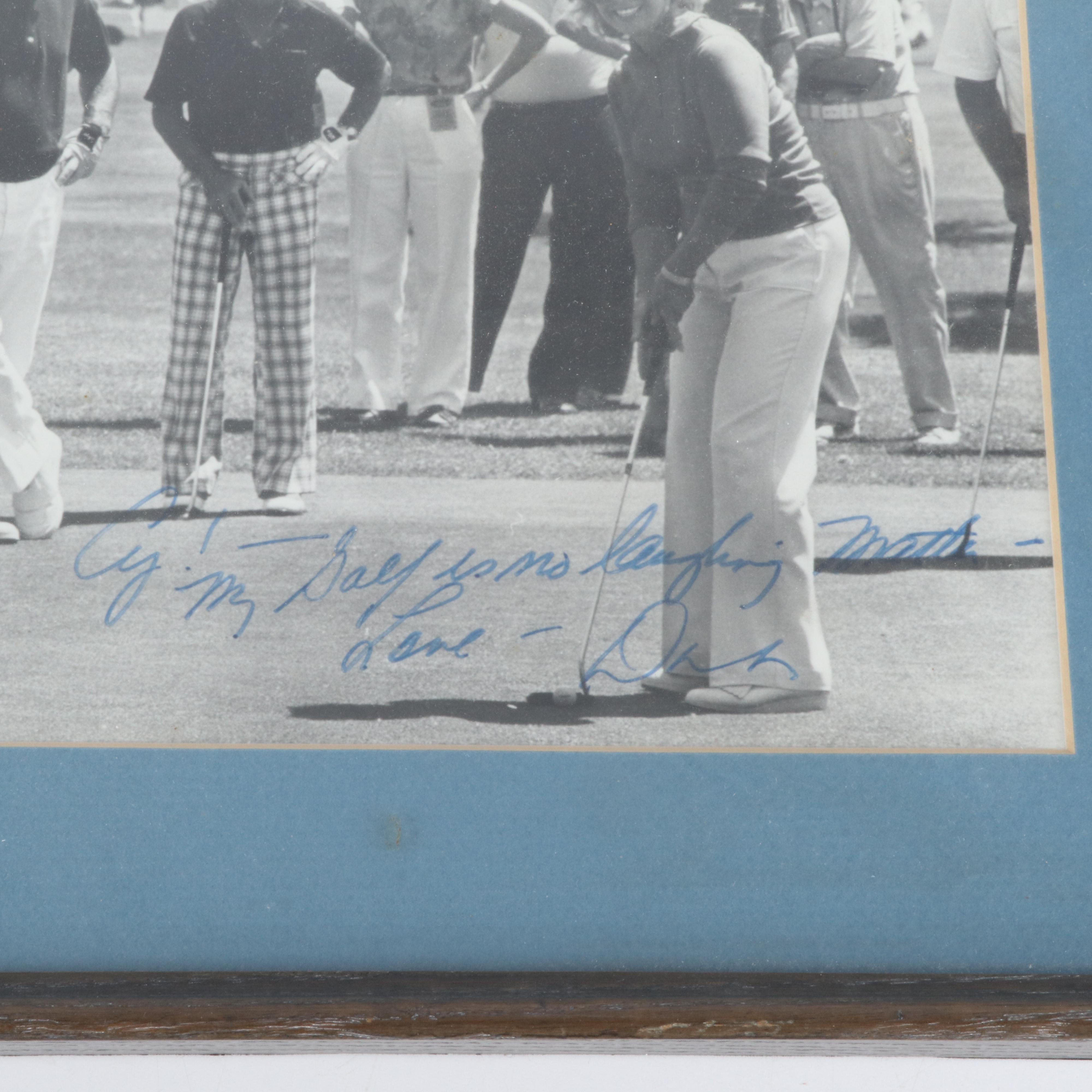 Dottie Pepper Signed Framed Golfing Print