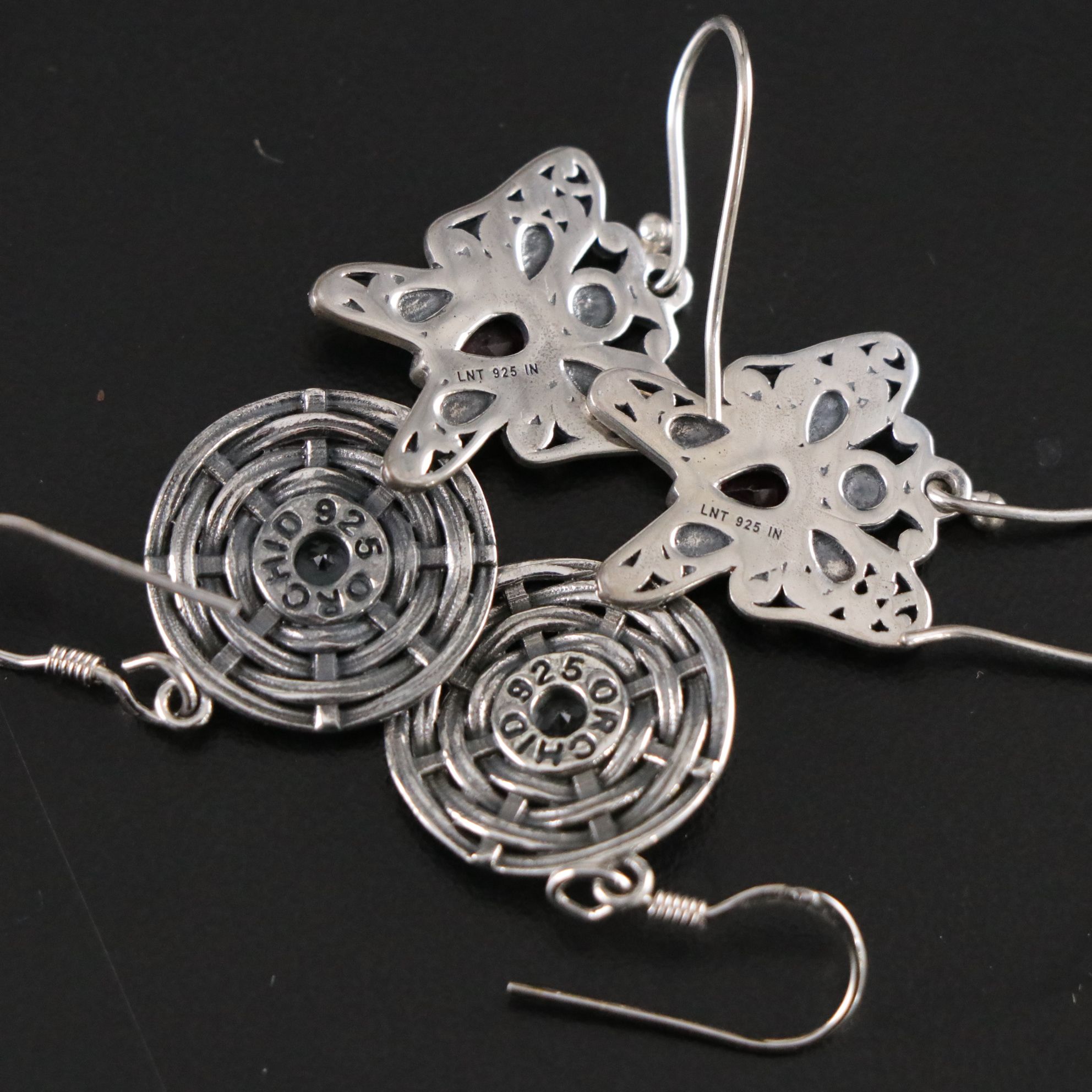 14 Assorted Sterling Silver Rings, Necklaces and Earrings