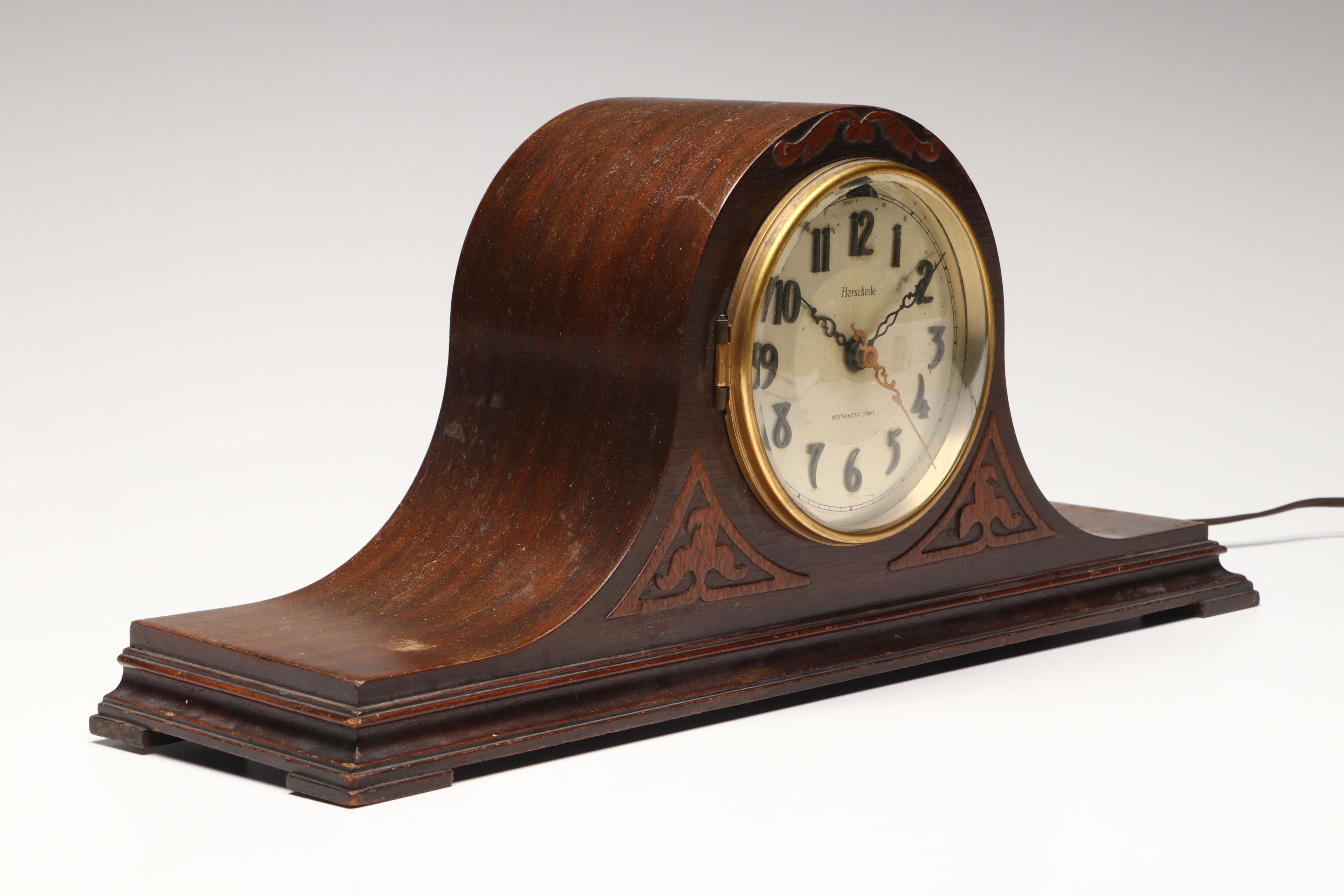 Herschede Hall Clock Company "Crown" Electric Mantel Clock, 1933