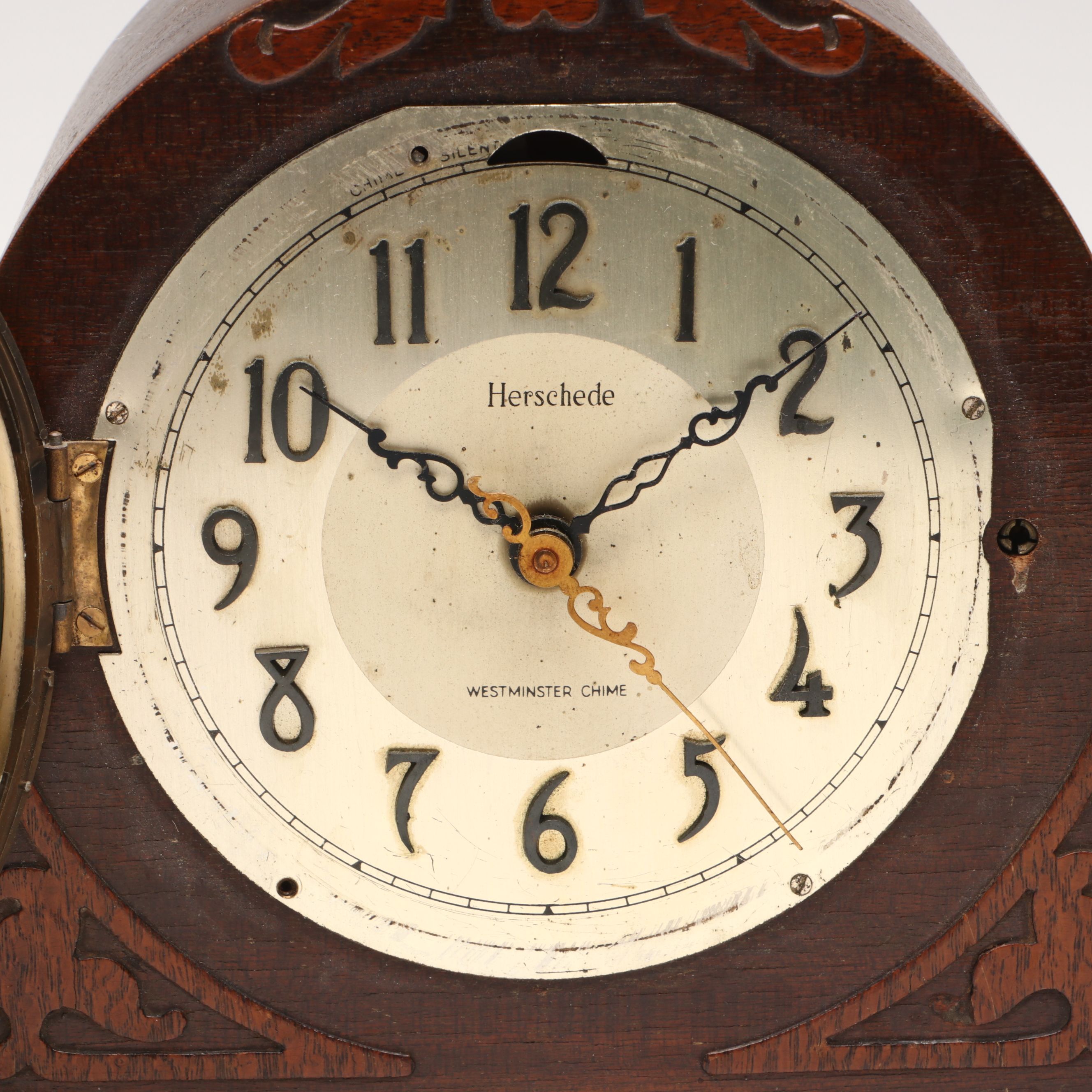 Herschede Hall Clock Company "Crown" Electric Mantel Clock, 1933