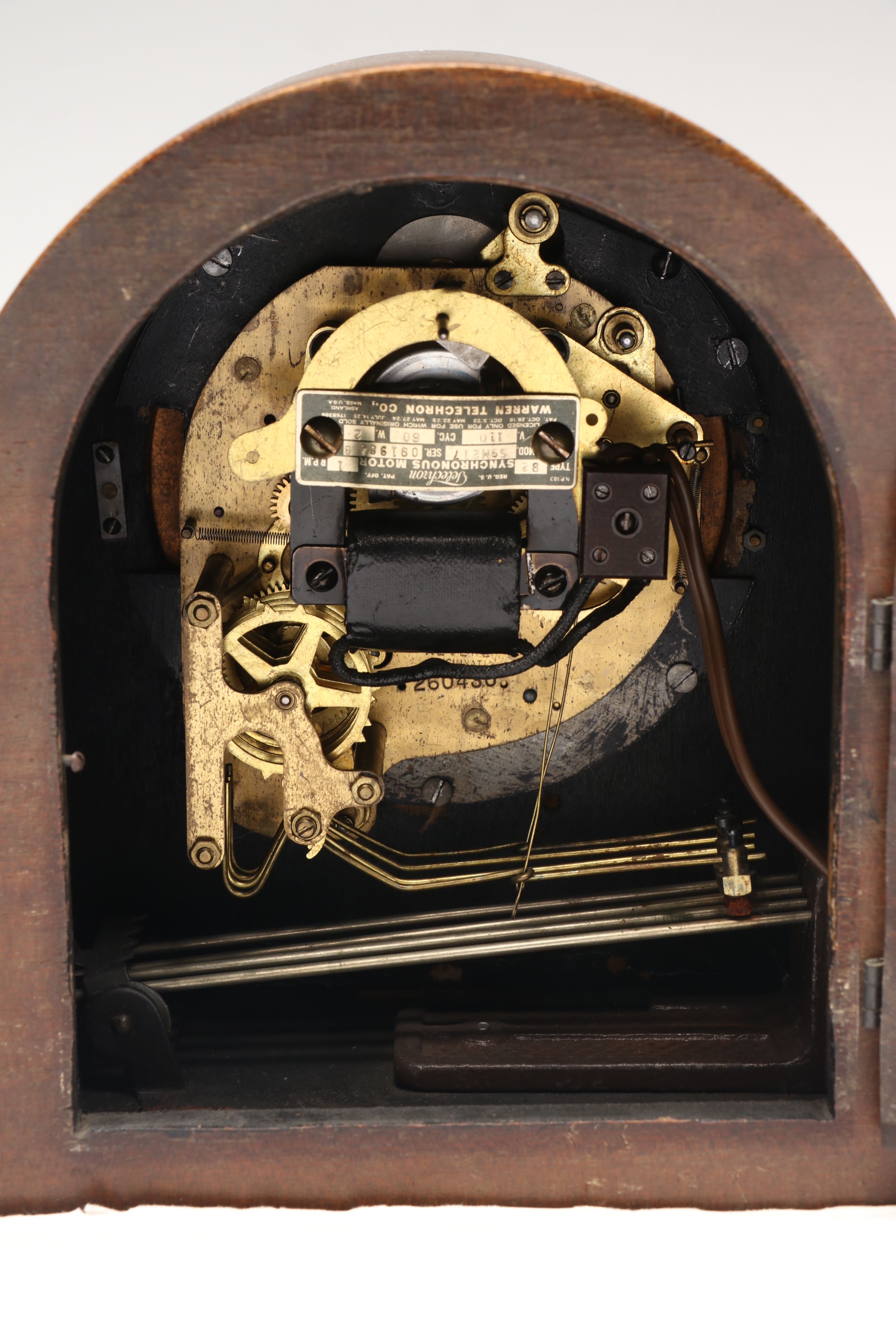 Herschede Hall Clock Company "Crown" Electric Mantel Clock, 1933