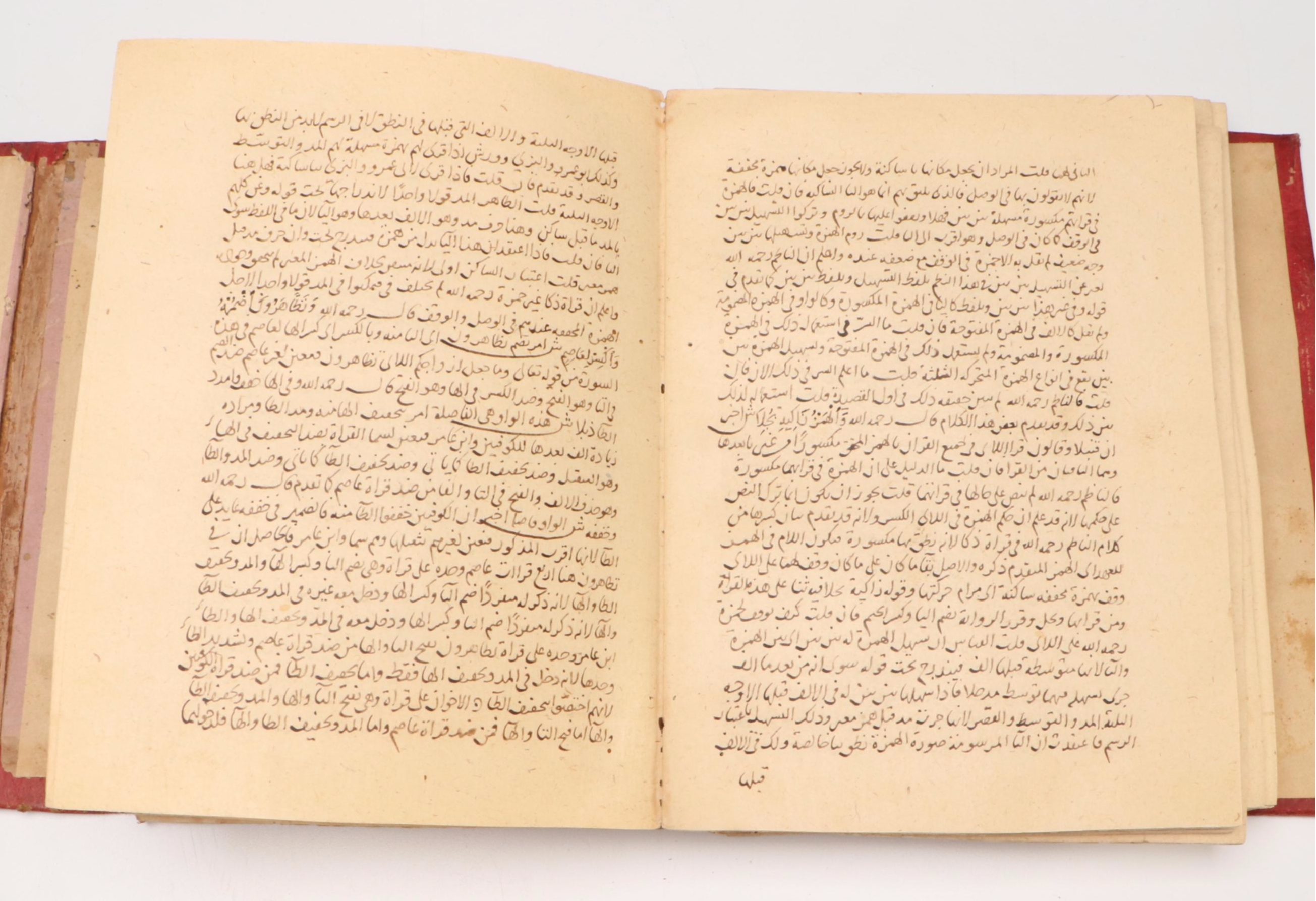Handwritten Folio Manuscript of Islamic Studies in Wallet Style Binding