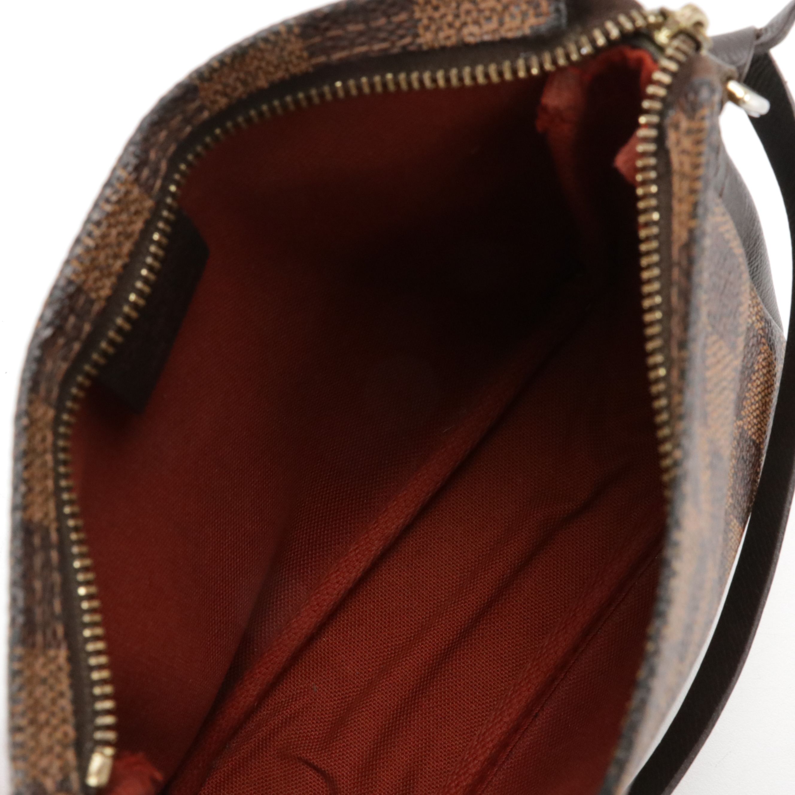 Louis Vuitton Trousse Accessoires Pochette Bag in Damier Ebene Canvas