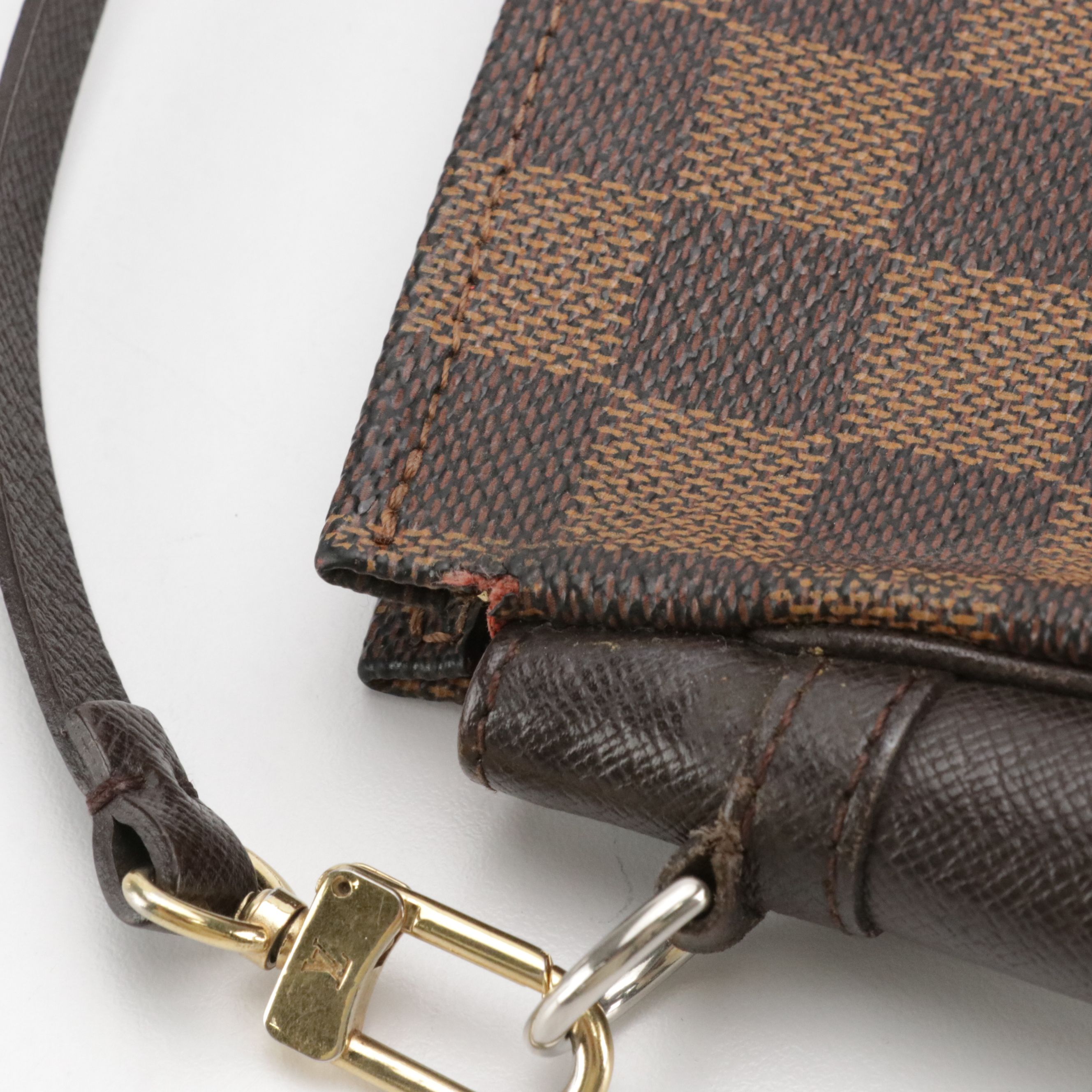 Louis Vuitton Trousse Accessoires Pochette Bag in Damier Ebene Canvas