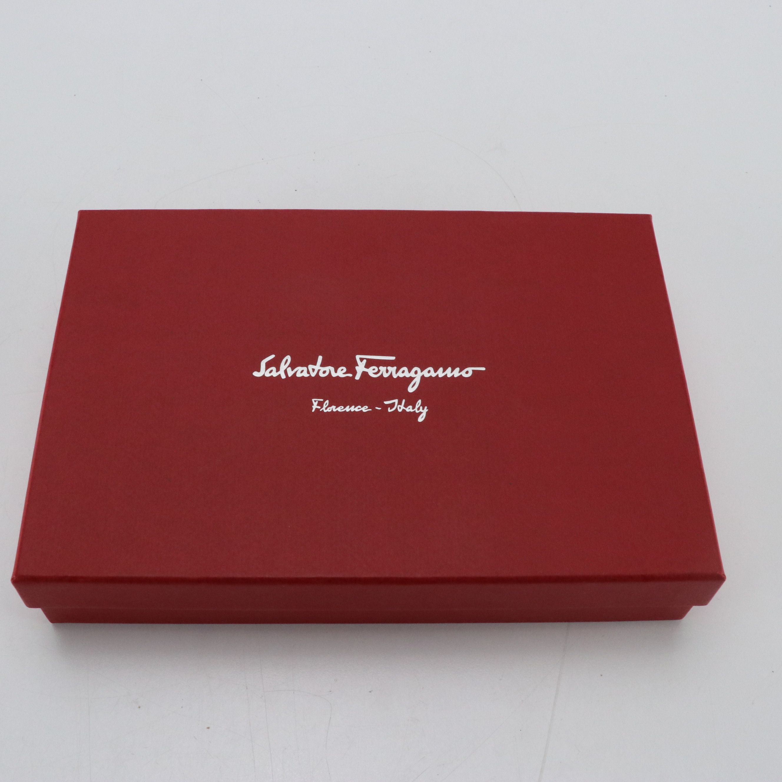 Salvatore Ferragamo Vara Zip Pouch in Leopard Print Fabric/Patent Leather Trim