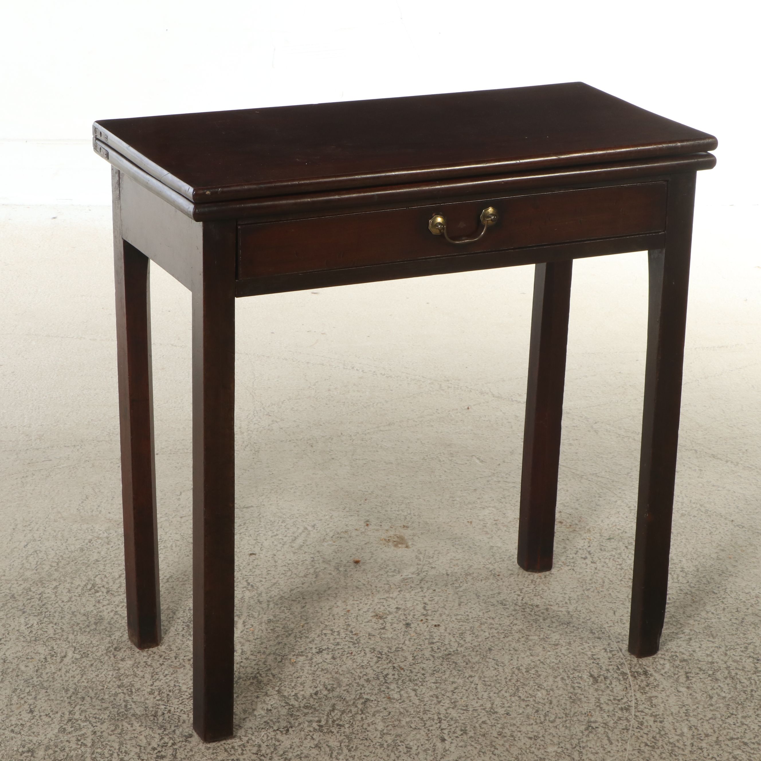 George III Style Mahogany Flip-Top Games Table, Late 18th/Early 19th Century