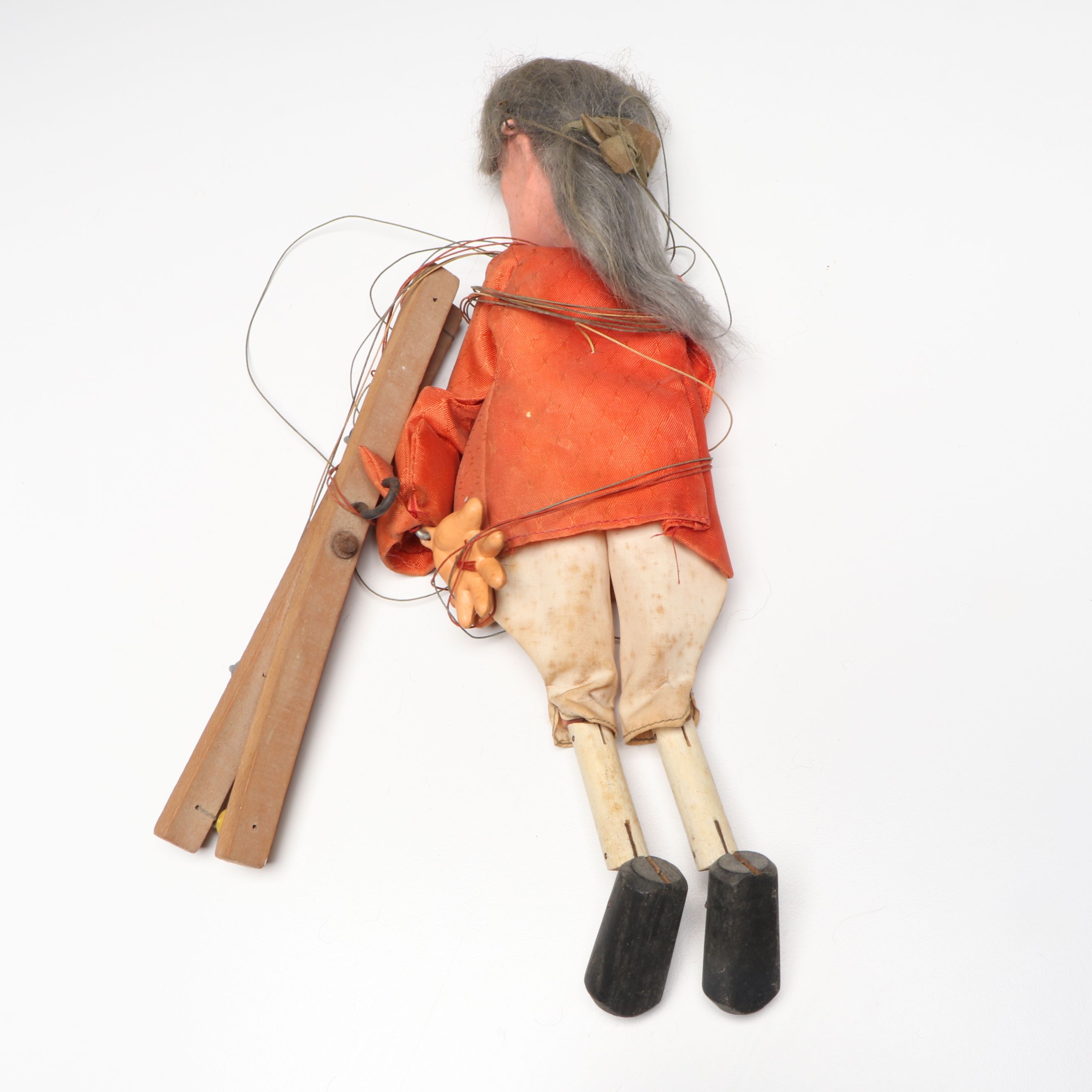 Hand-Painted "Little Red Riding Hood" with Other Vintage Marionettes