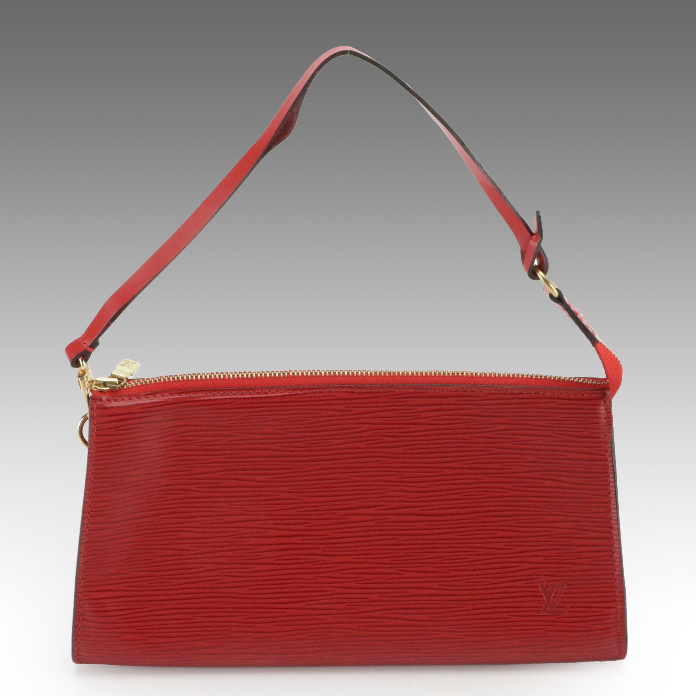 Louis Vuitton Pochette Accessoires 24 in Castilian Red Epi Leather