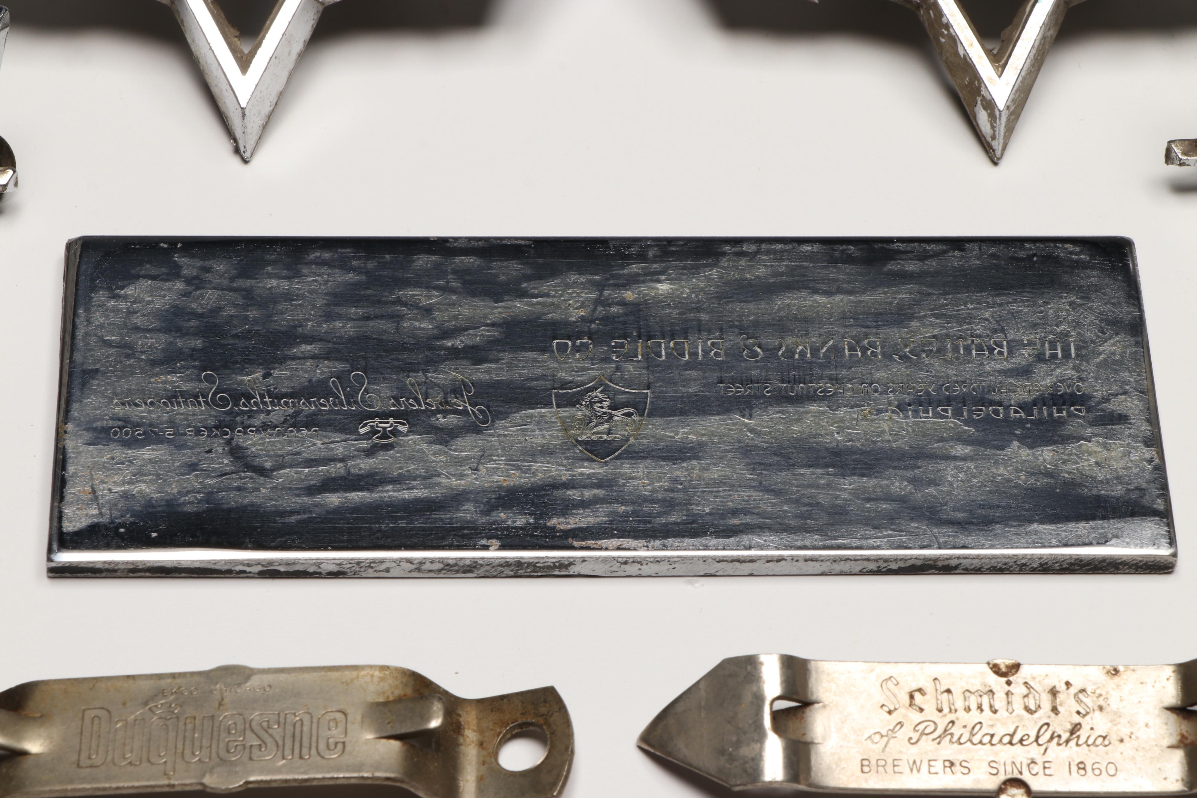 Metal Fender Emblems, Metal Bottle Openers, and More Metal Collectibles