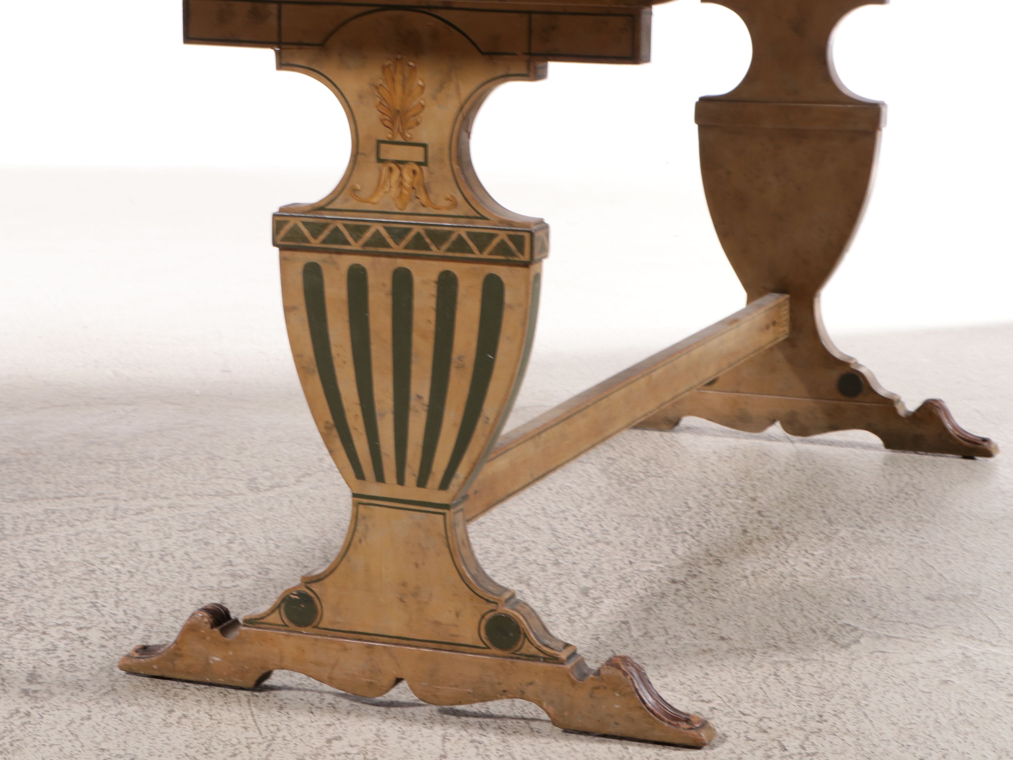 Five-Piece Bittners Adams Style Paint-Decorated Dining Set