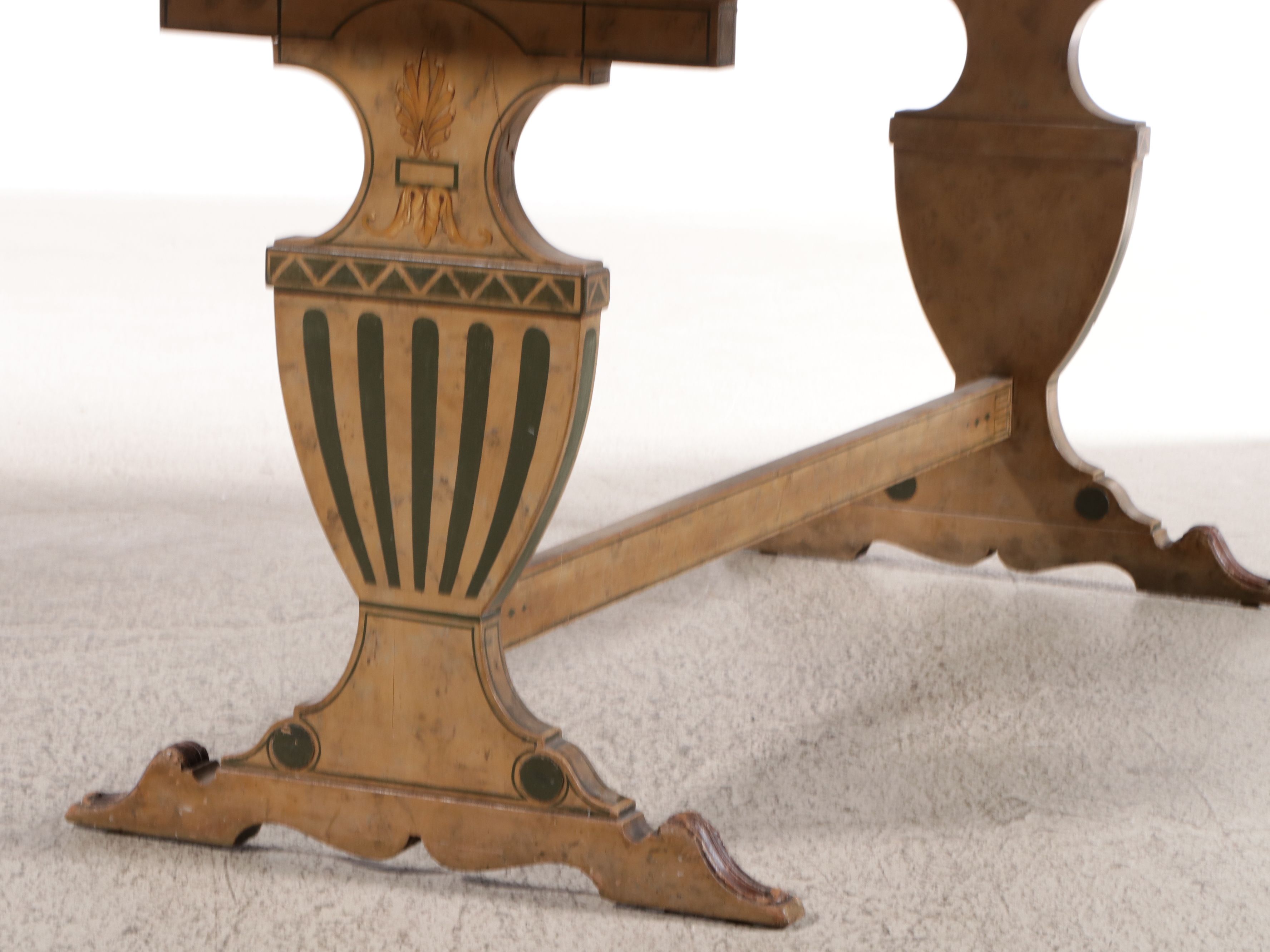 Five-Piece Bittners Adams Style Paint-Decorated Dining Set