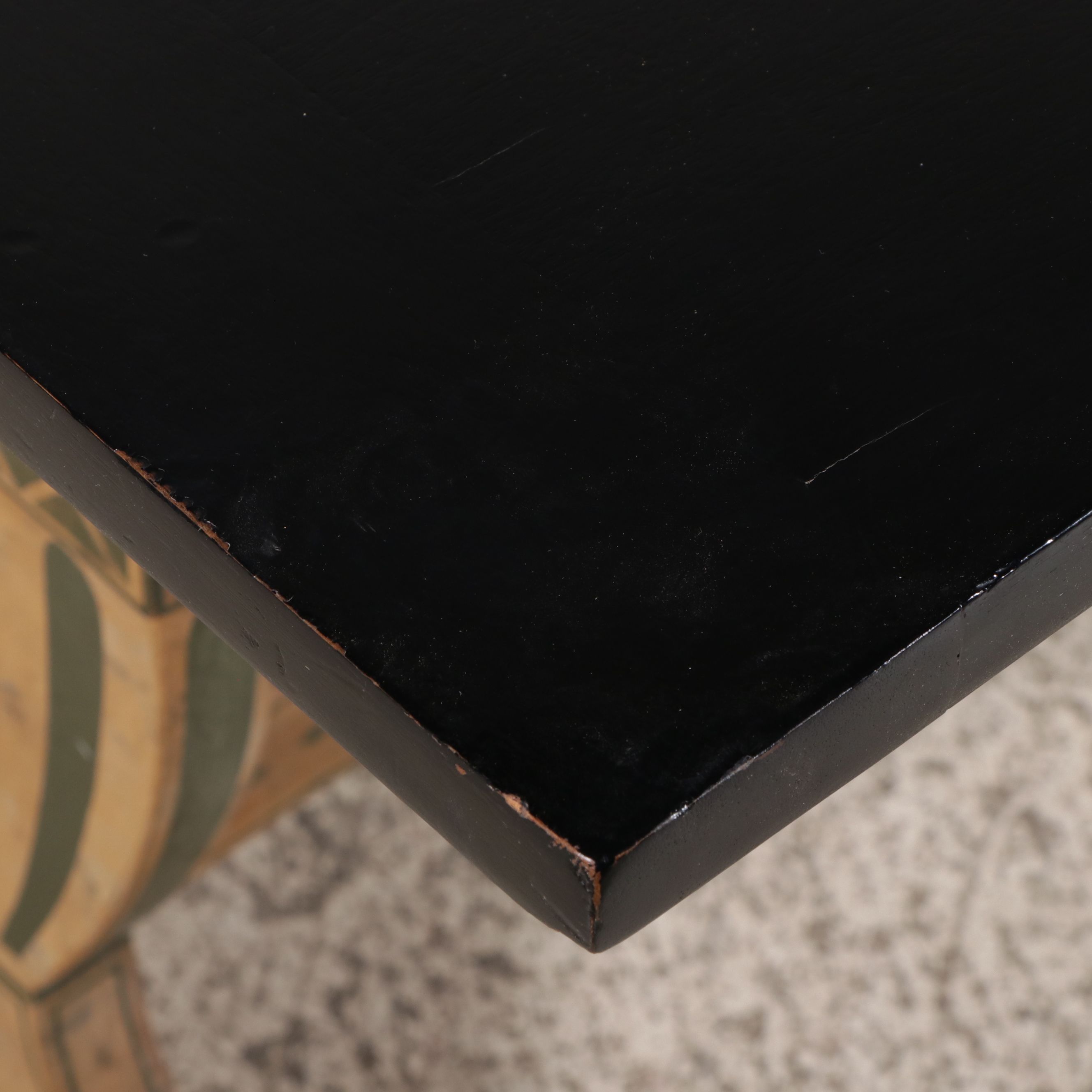 Five-Piece Bittners Adams Style Paint-Decorated Dining Set