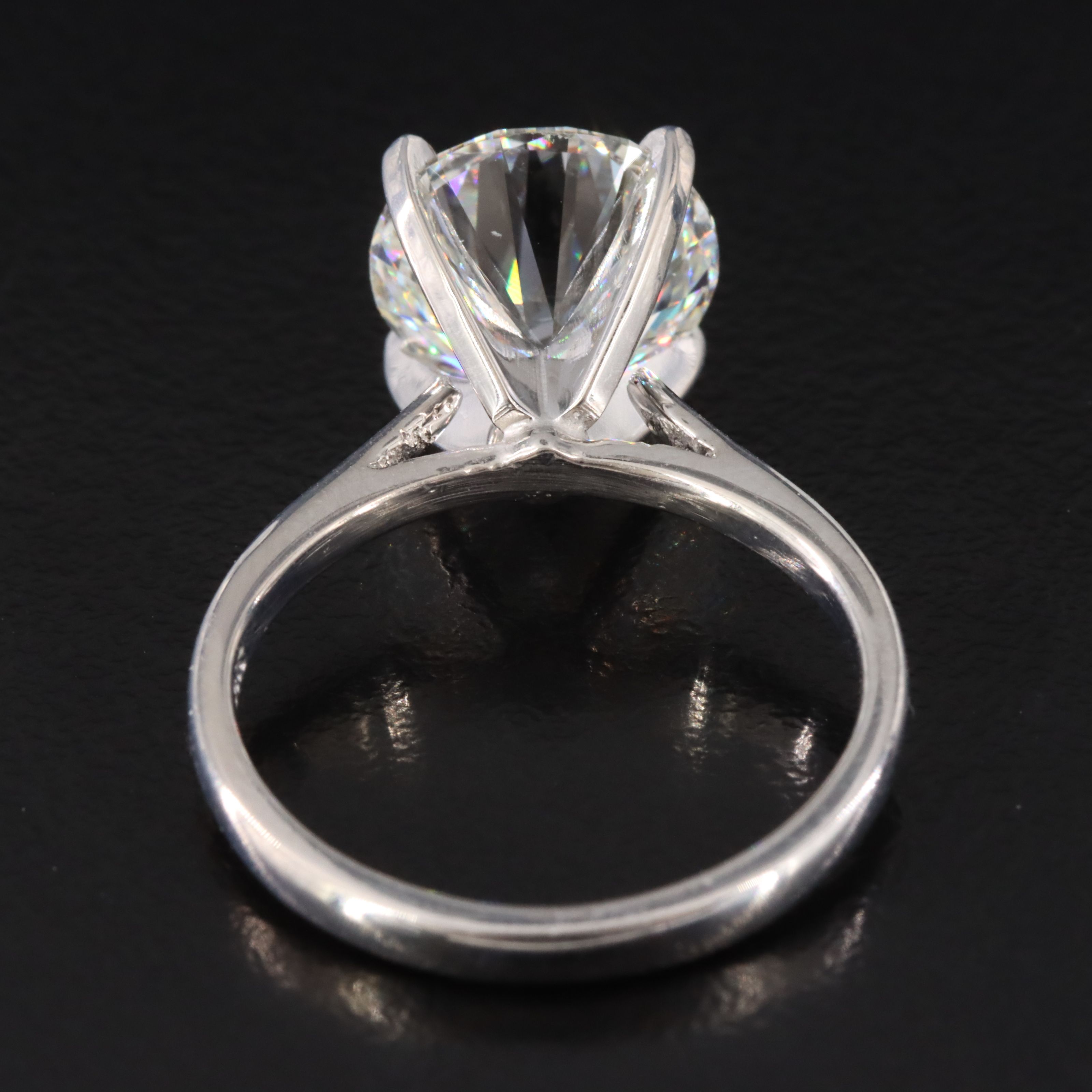 14K 3.59 CT Lab Grown Diamond Solitaire Ring with IGI Report