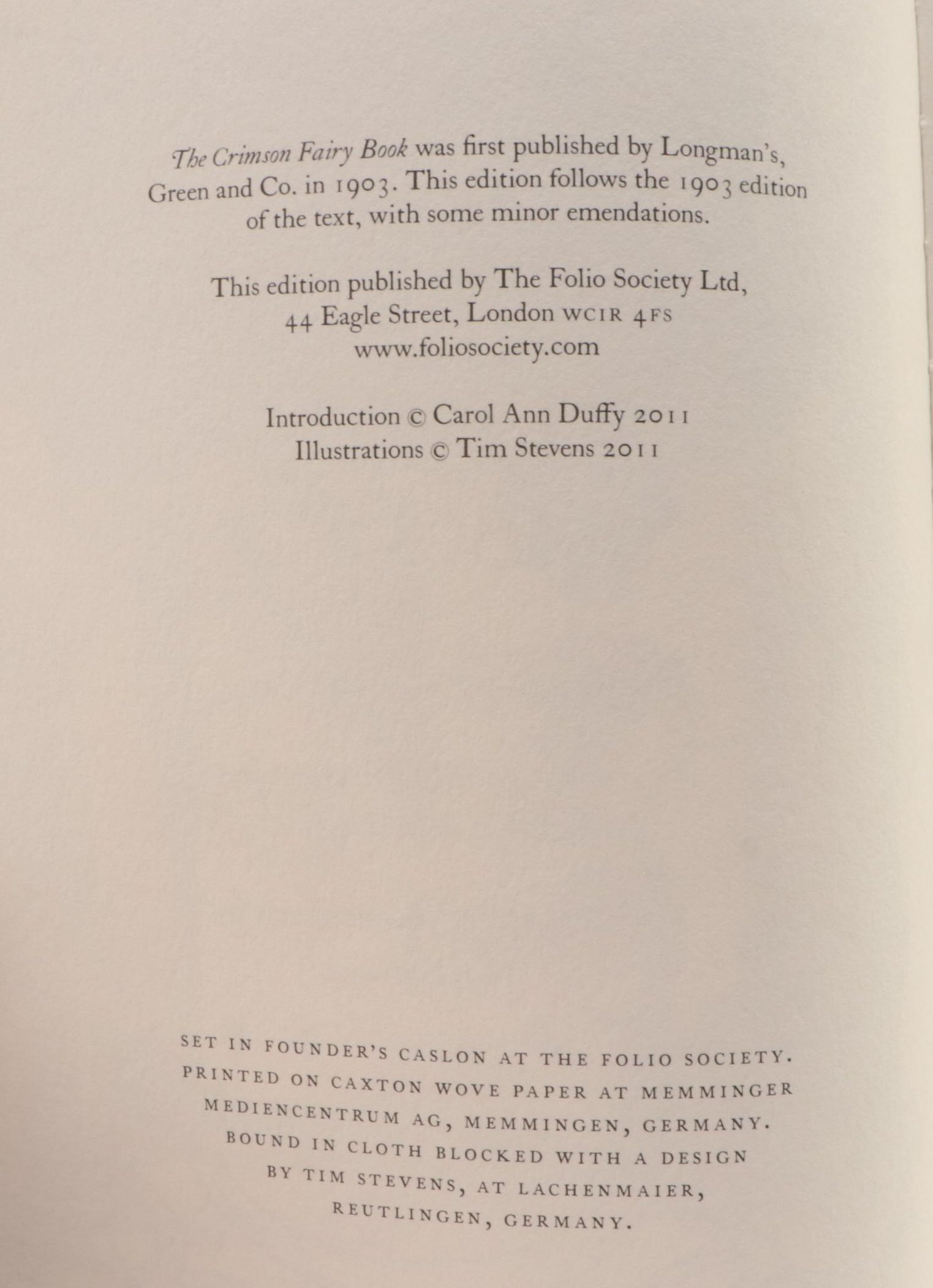 Folio Society "The Crimson Fairy Book" Edited by Andrew Lang and More Books