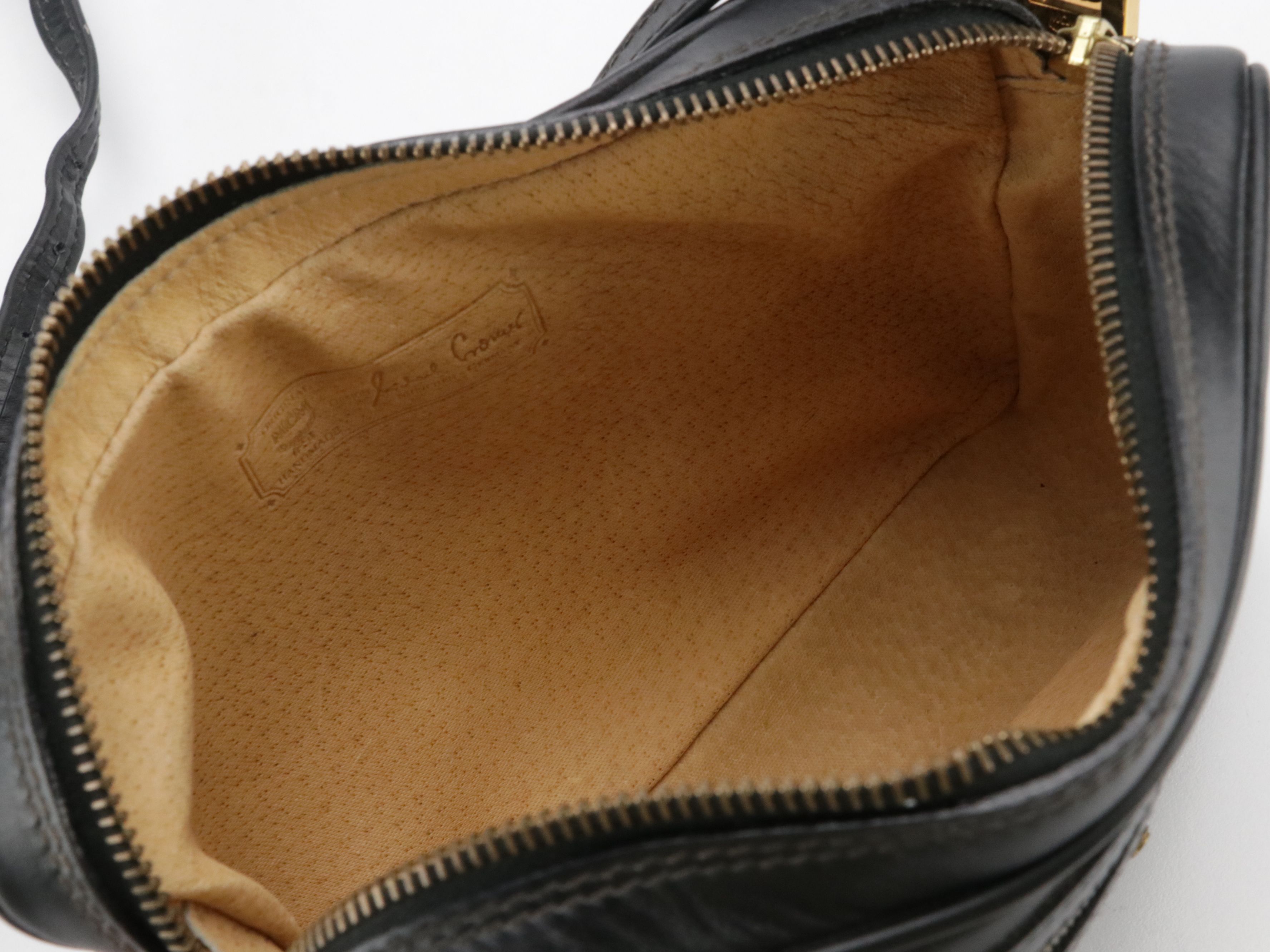 MCM Crossbody Bag in Black Viseto Nylon and Leather, Vintage