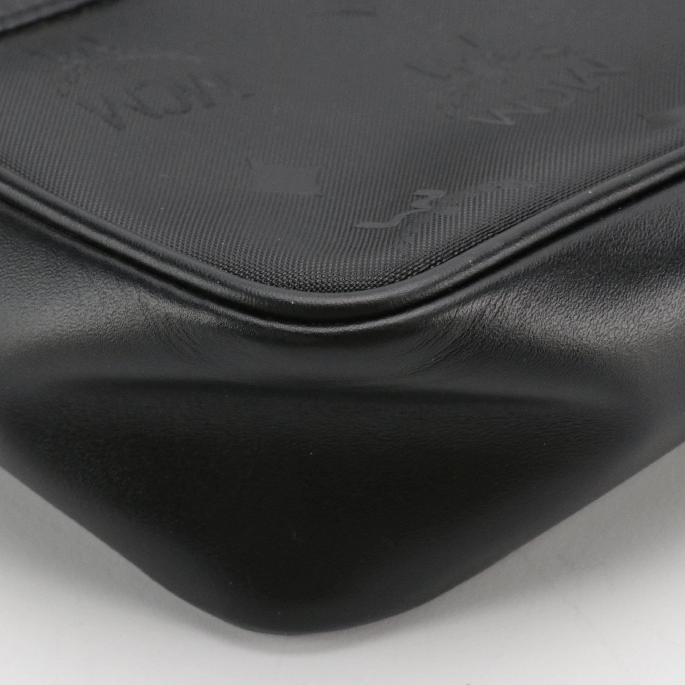 MCM Crossbody Bag in Black Viseto Nylon and Leather, Vintage