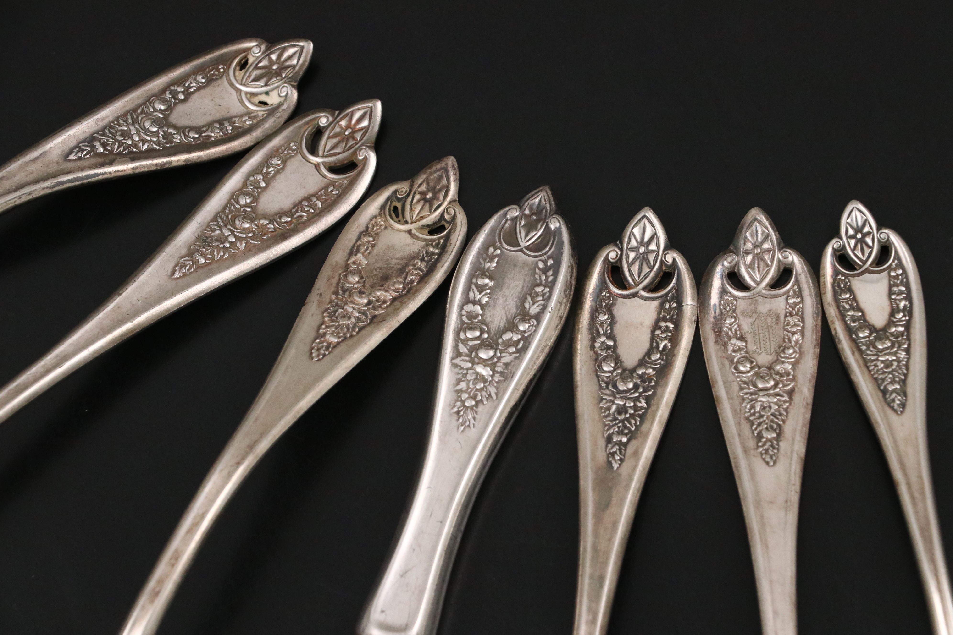 Rogers Bros. "Old Colony" Silver Plate Flatware and Serving Utensils, 1911-1973