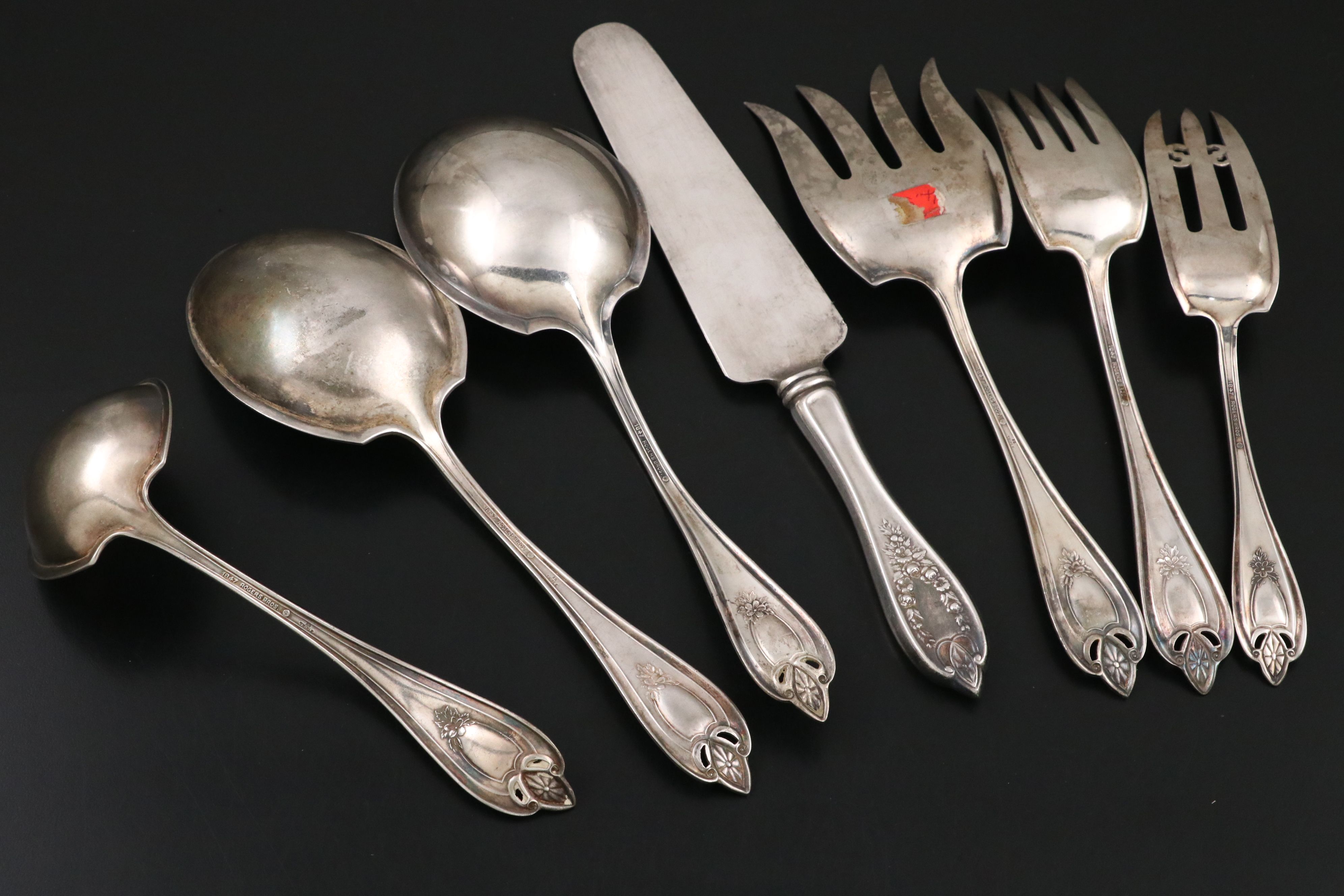 Rogers Bros. "Old Colony" Silver Plate Flatware and Serving Utensils, 1911-1973