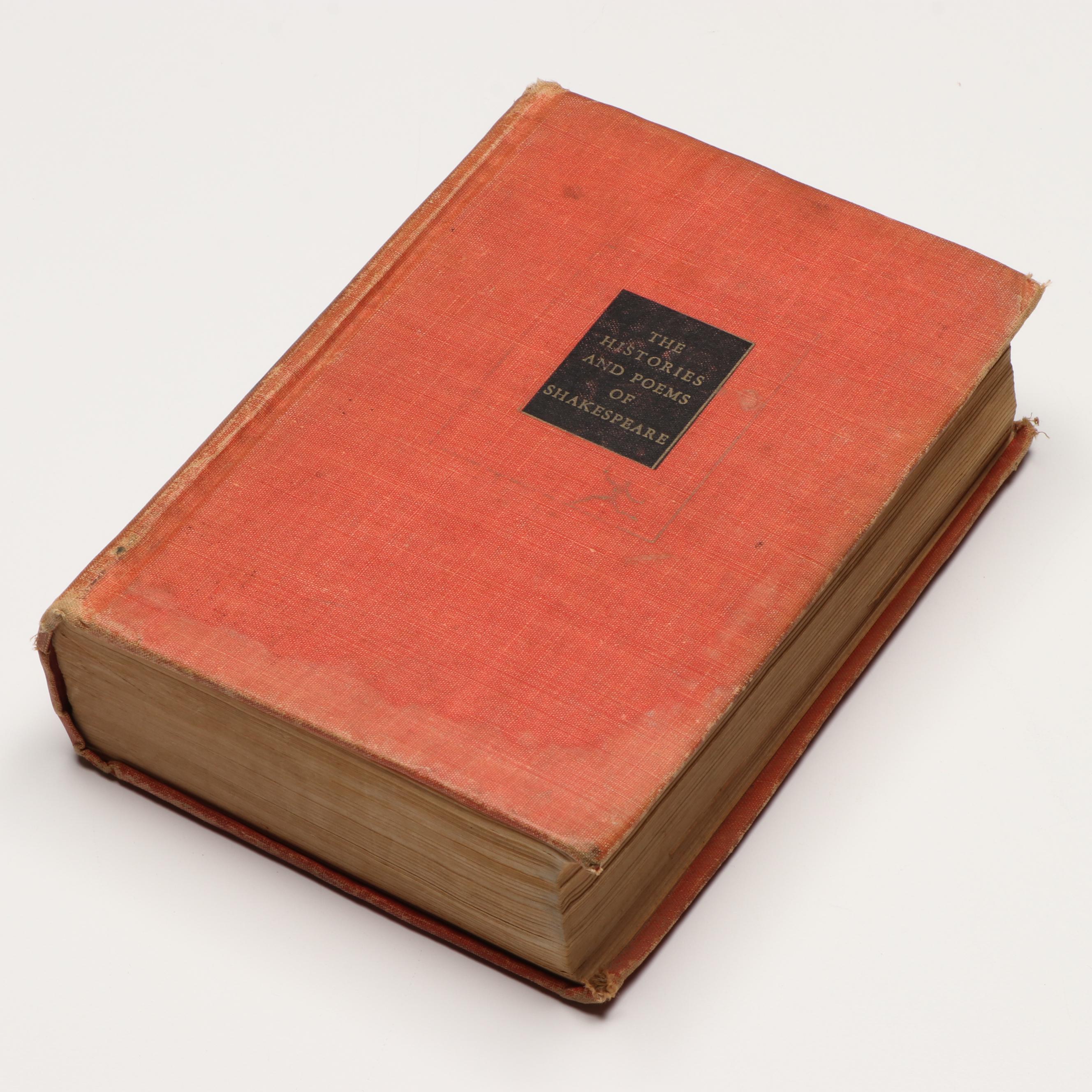 "The Histories and Poems of Shakespeare" by William Shakespeare and More Books