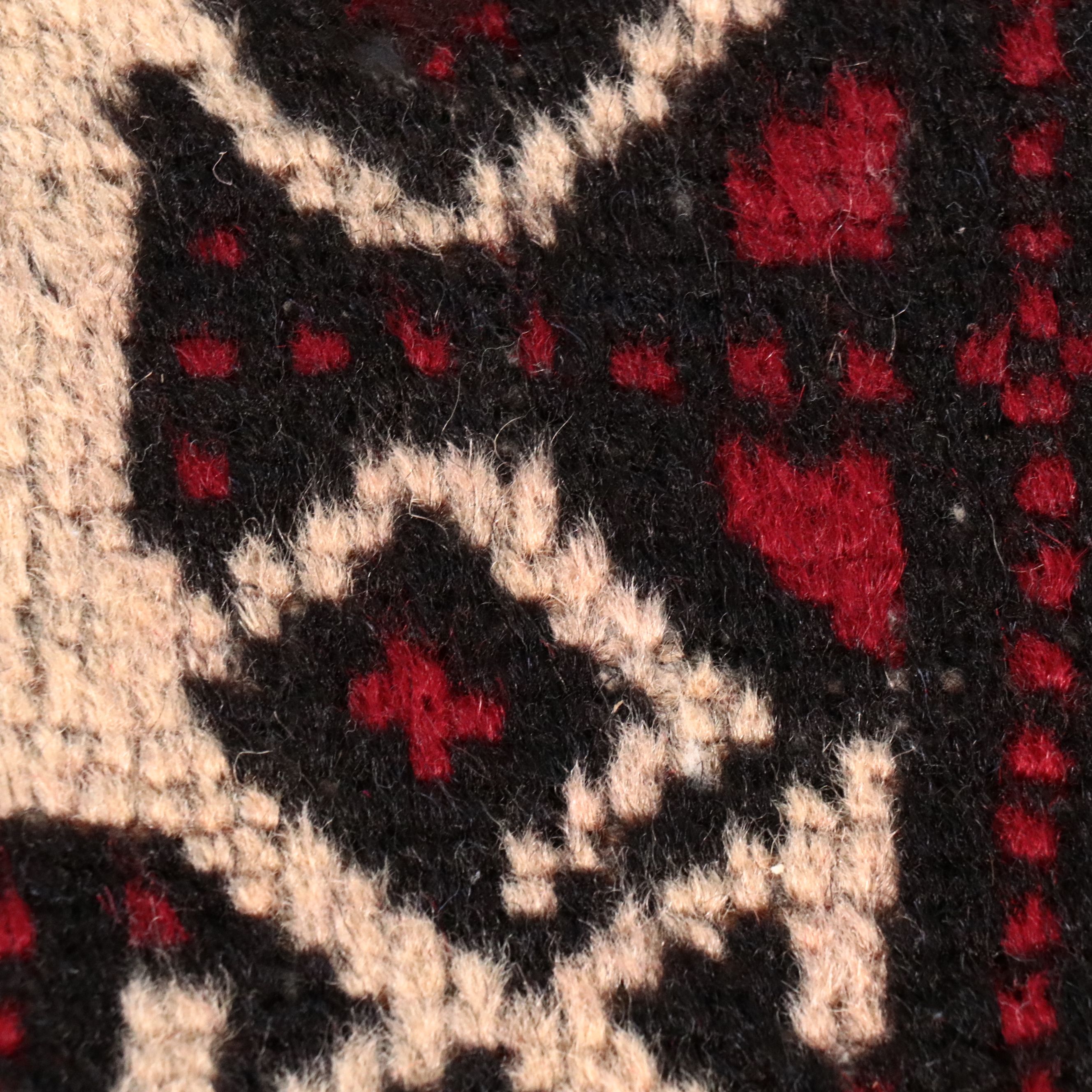 4' x 6'5 Hand-Knotted Afghan Baluch Area Rug