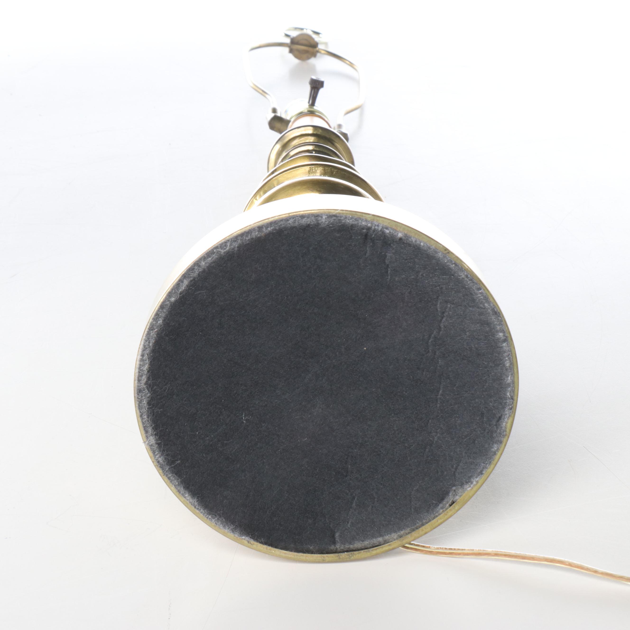 Stiffel Brass with Bouillotte Table Lamps, Vintage