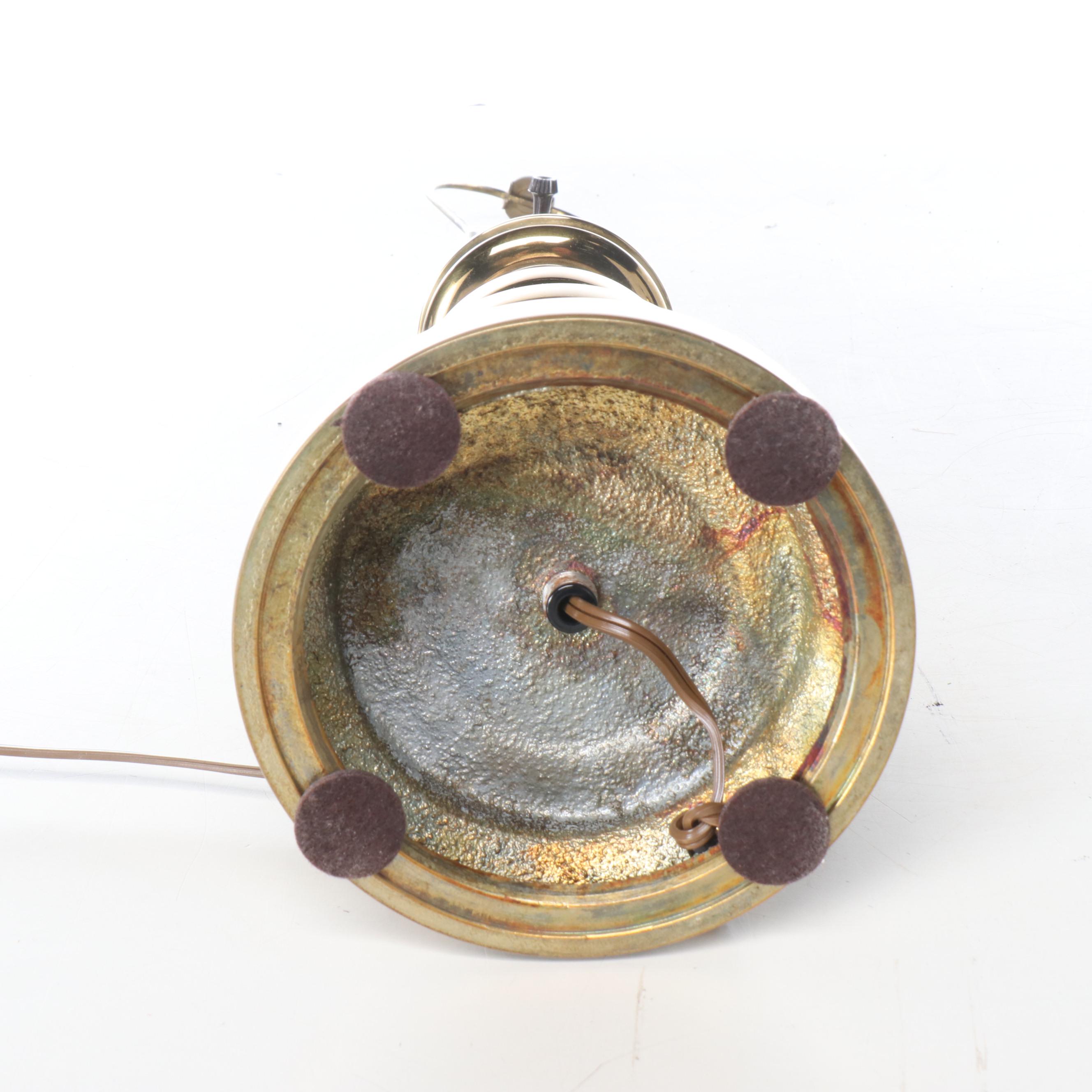 Stiffel Brass with Bouillotte Table Lamps, Vintage