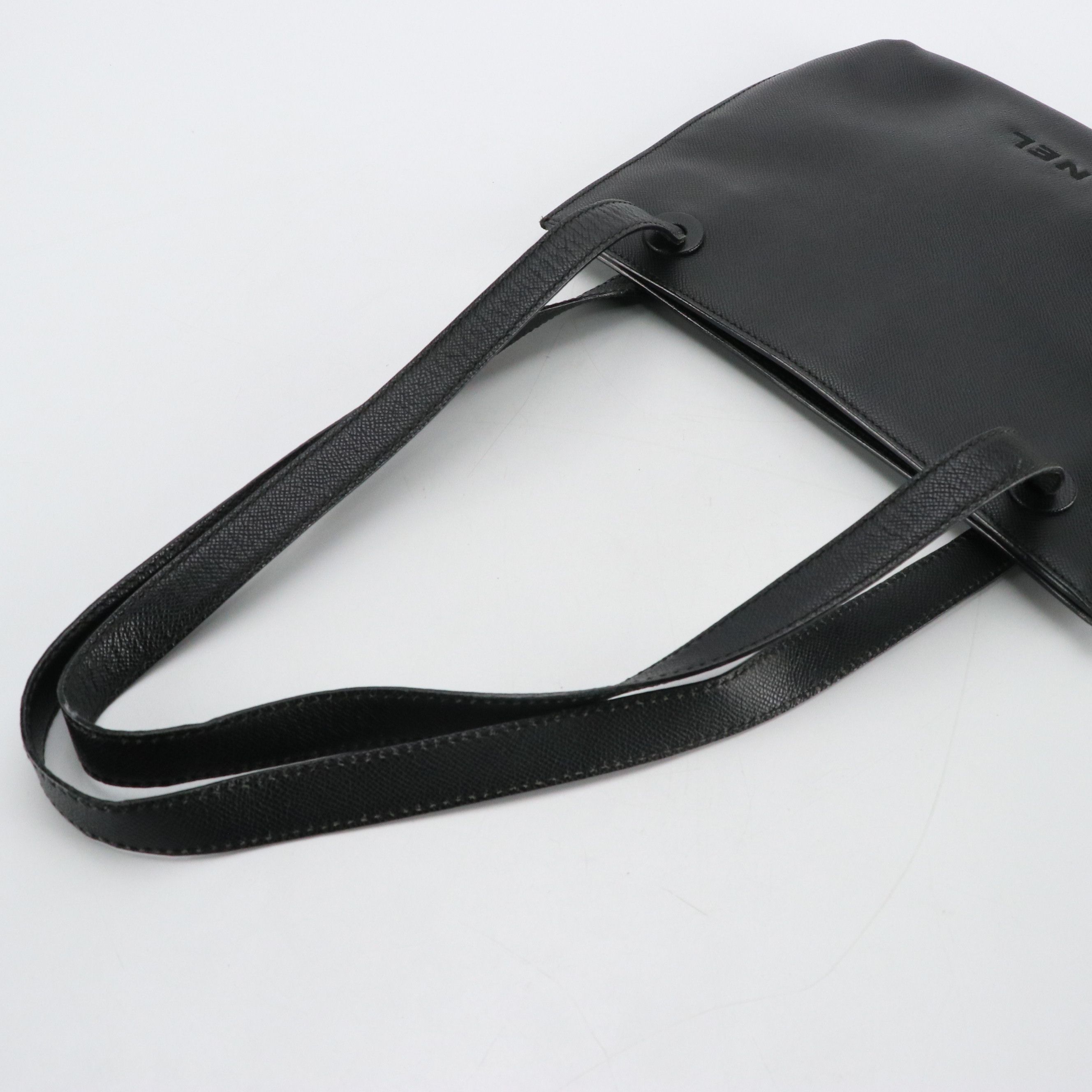 Chanel Black Caviar Leather Shoulder Tote