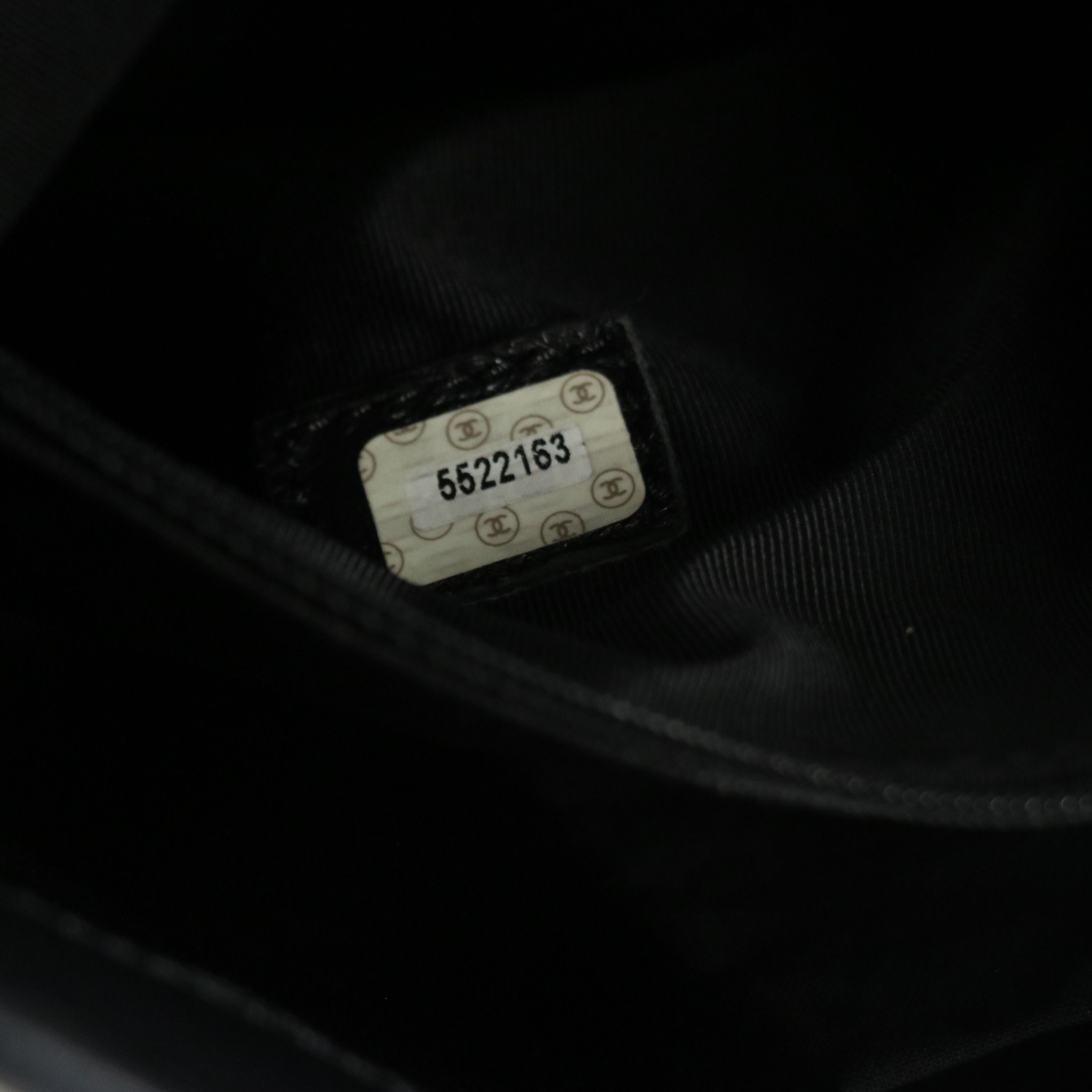 Chanel Black Caviar Leather Shoulder Tote