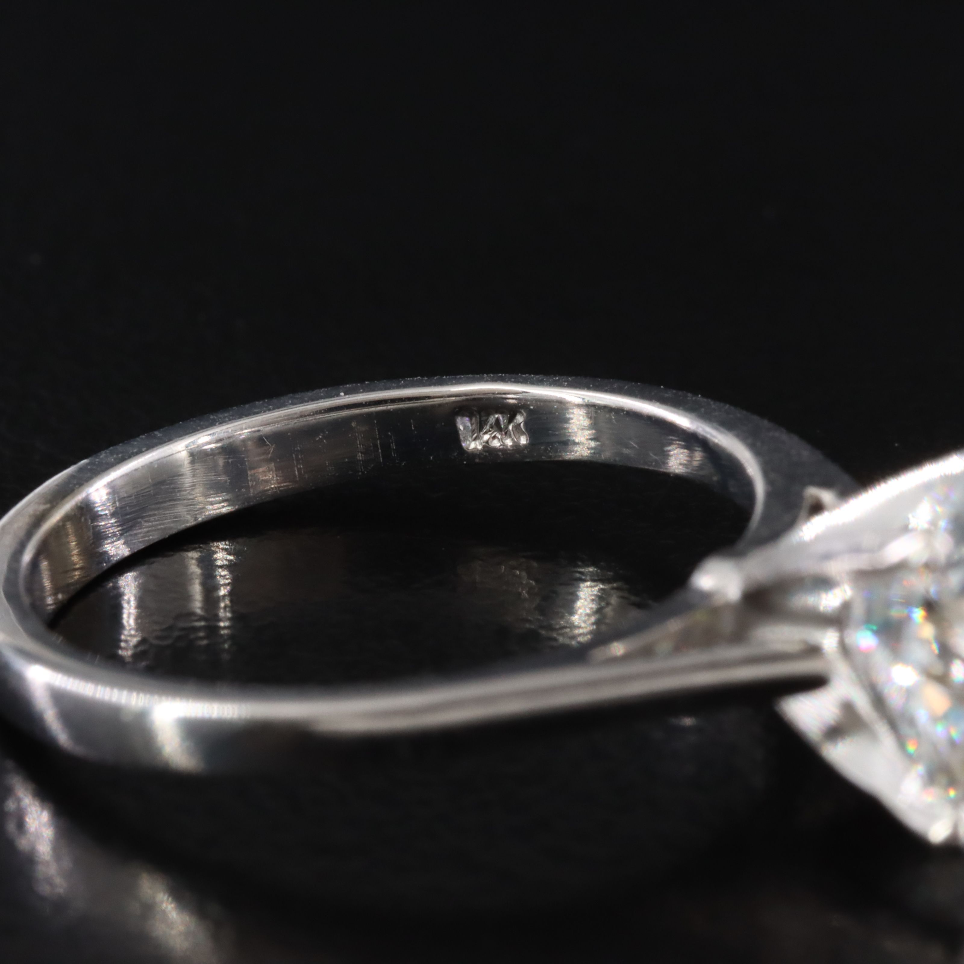 14K 2.89 CT Lab Grown Diamond Solitaire Ring with IGI Report