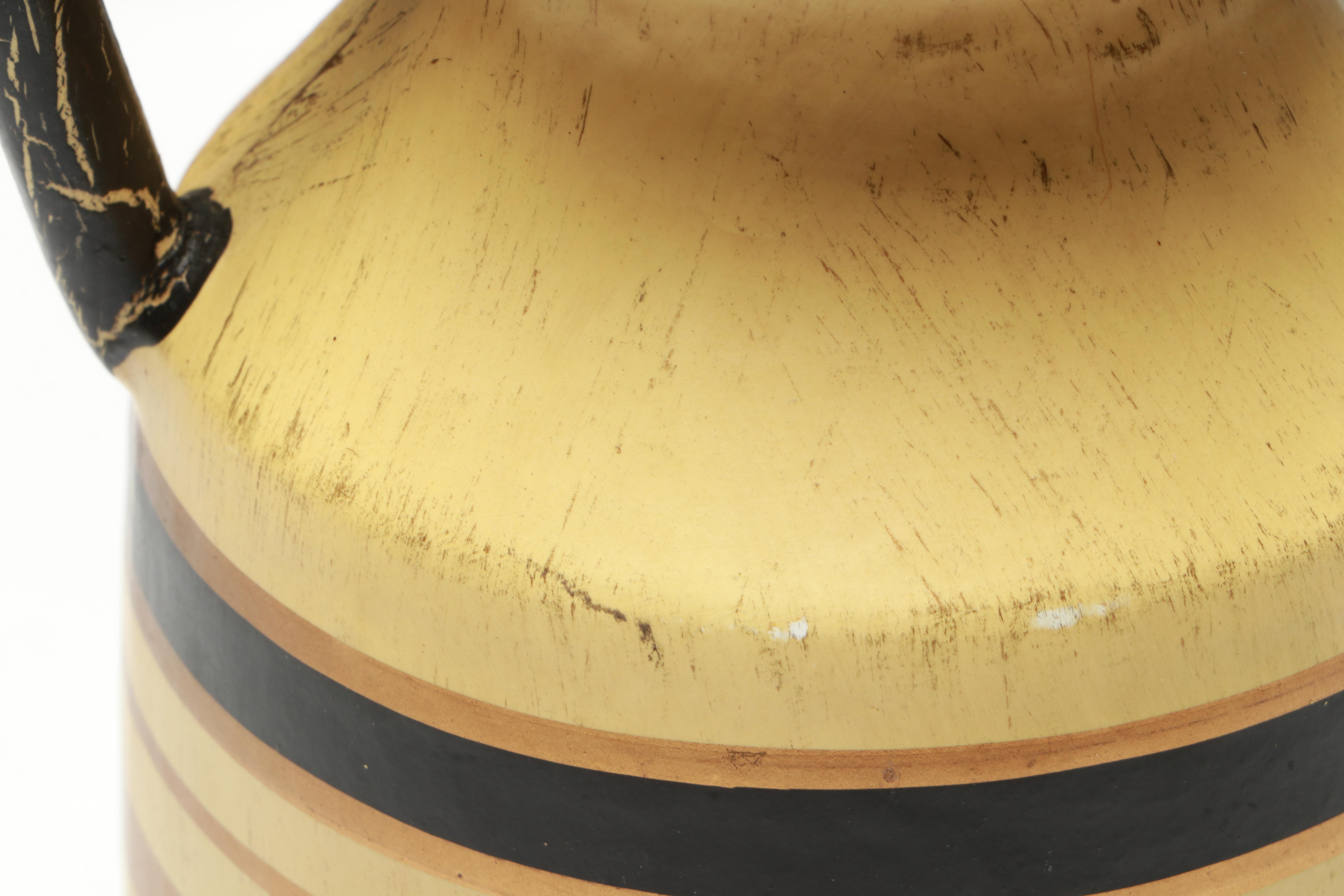 Russian Folk Art Painted Wood Vase and Spoons with Other Vintage Table Décor