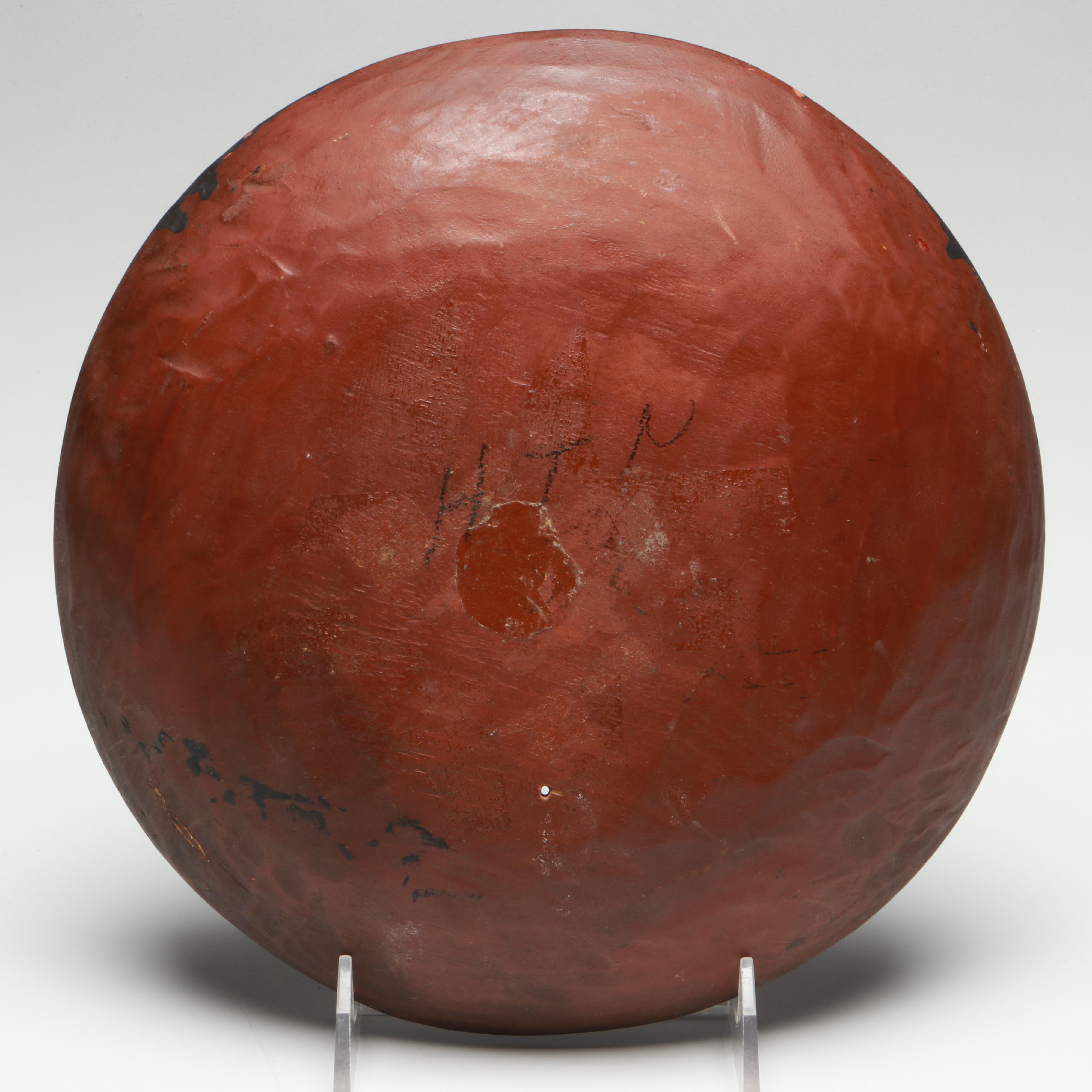 Russian Folk Art Painted Wood Vase and Spoons with Other Vintage Table Décor