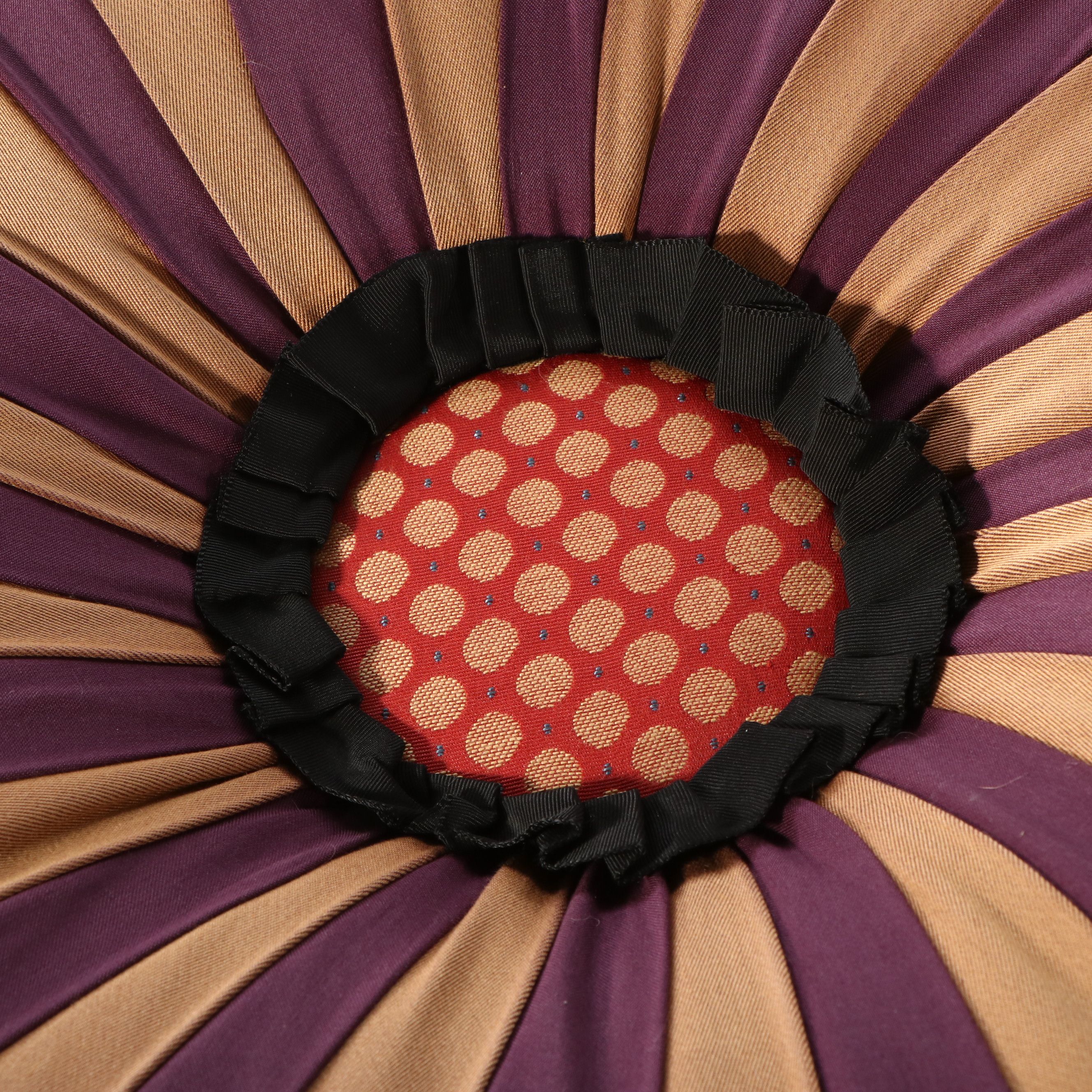 MacKenzie-Childs "On Wall Street" Upholstered Setting Seat