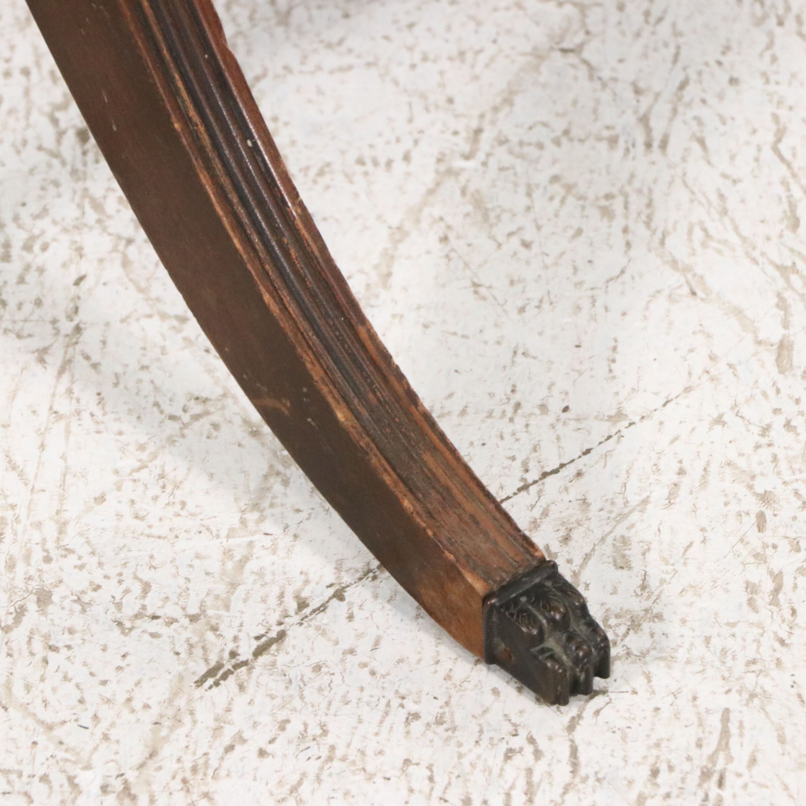 Duncan Phyfe Style Mahogany Finish Drum Table