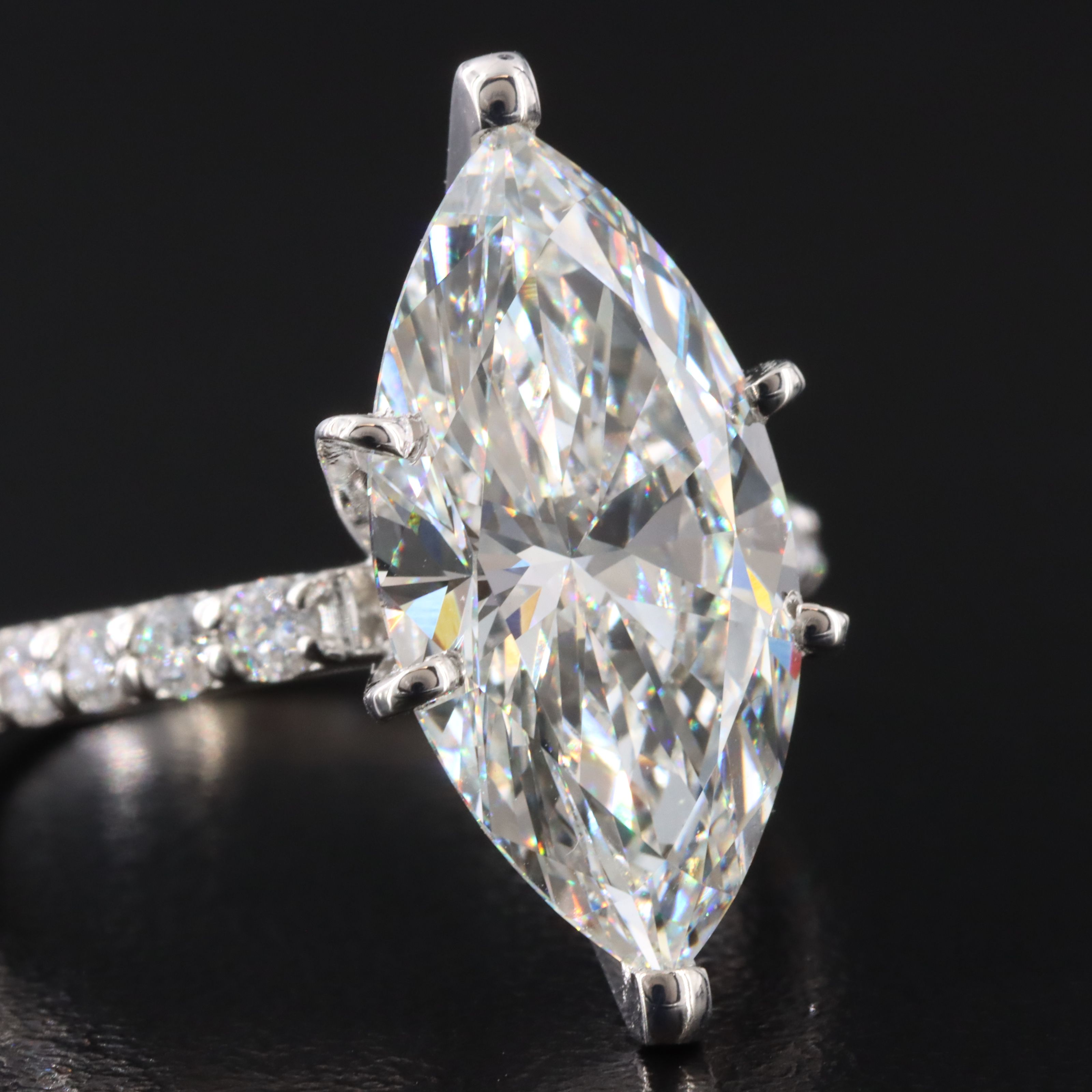 14K 6.44 CTW Lab Grown Diamond Ring with IGI Report