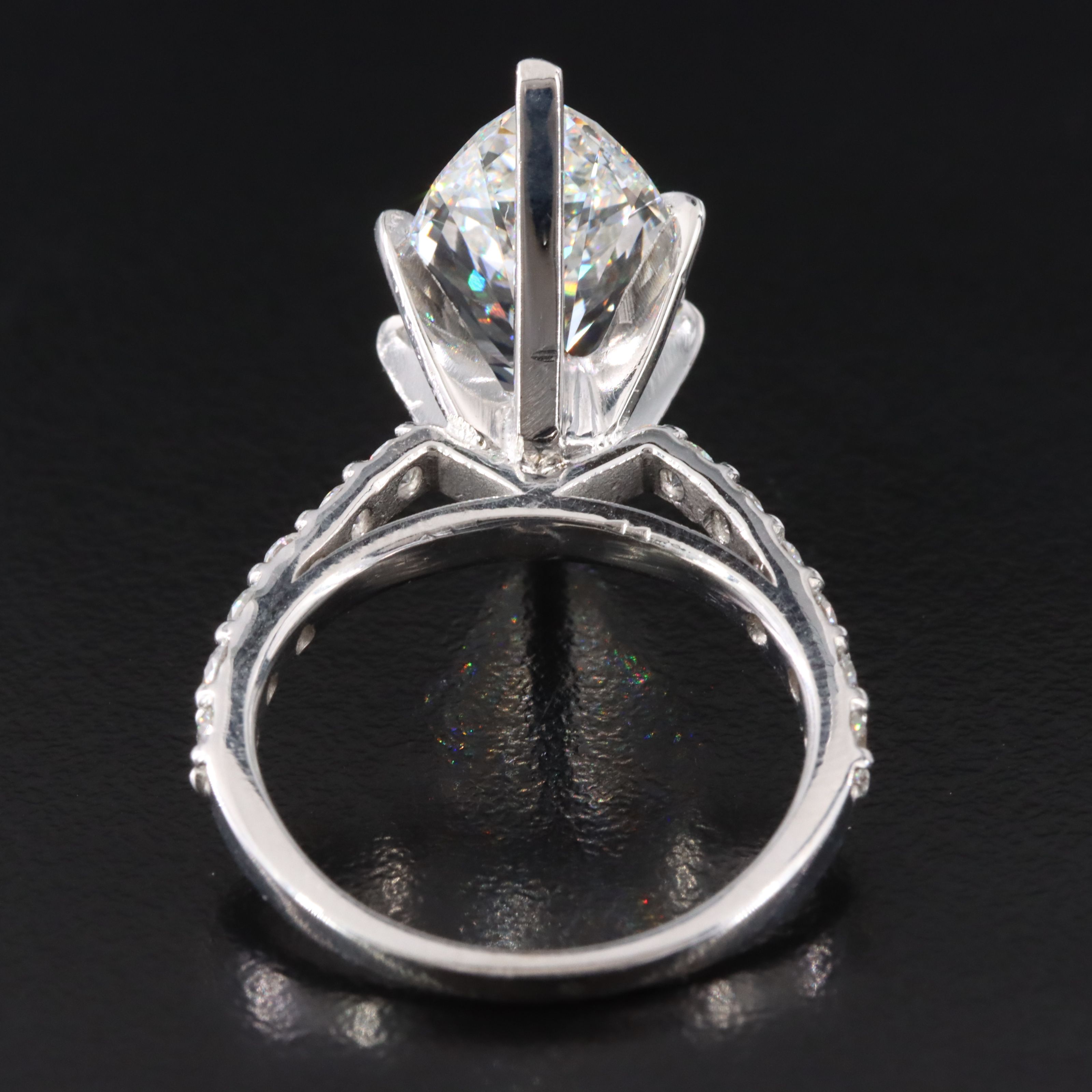 14K 6.44 CTW Lab Grown Diamond Ring with IGI Report