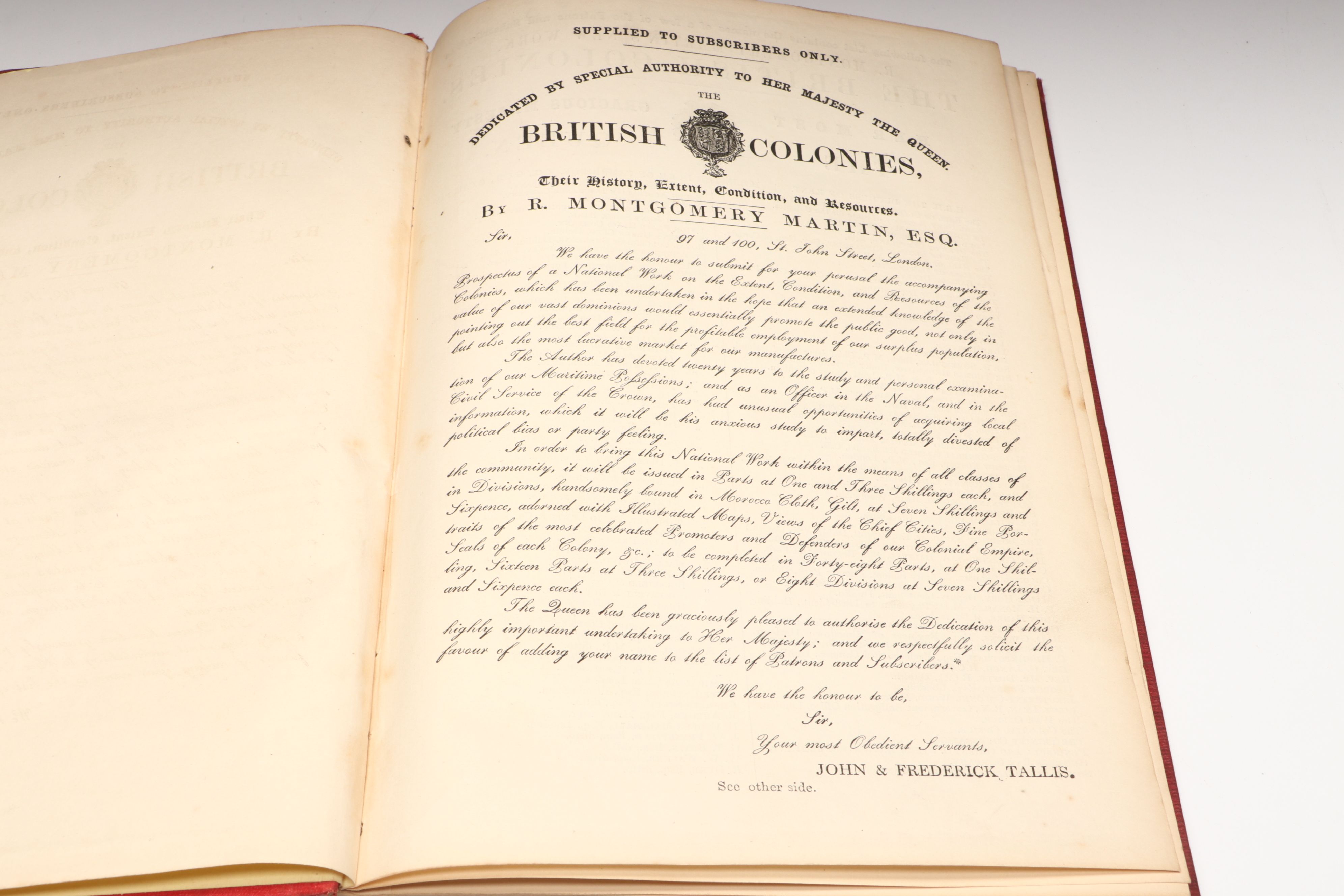 "The British Colonies" Partial Set by R. Montgomery Martin, Late 19th Century