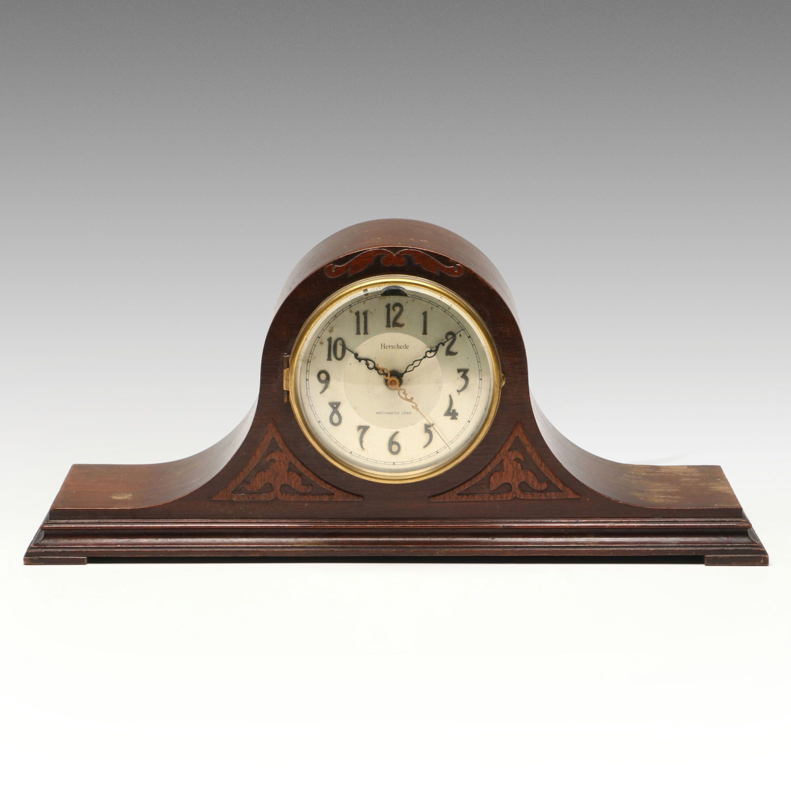 Herschede Hall Clock Company "Crown" Electric Mantel Clock, 1933