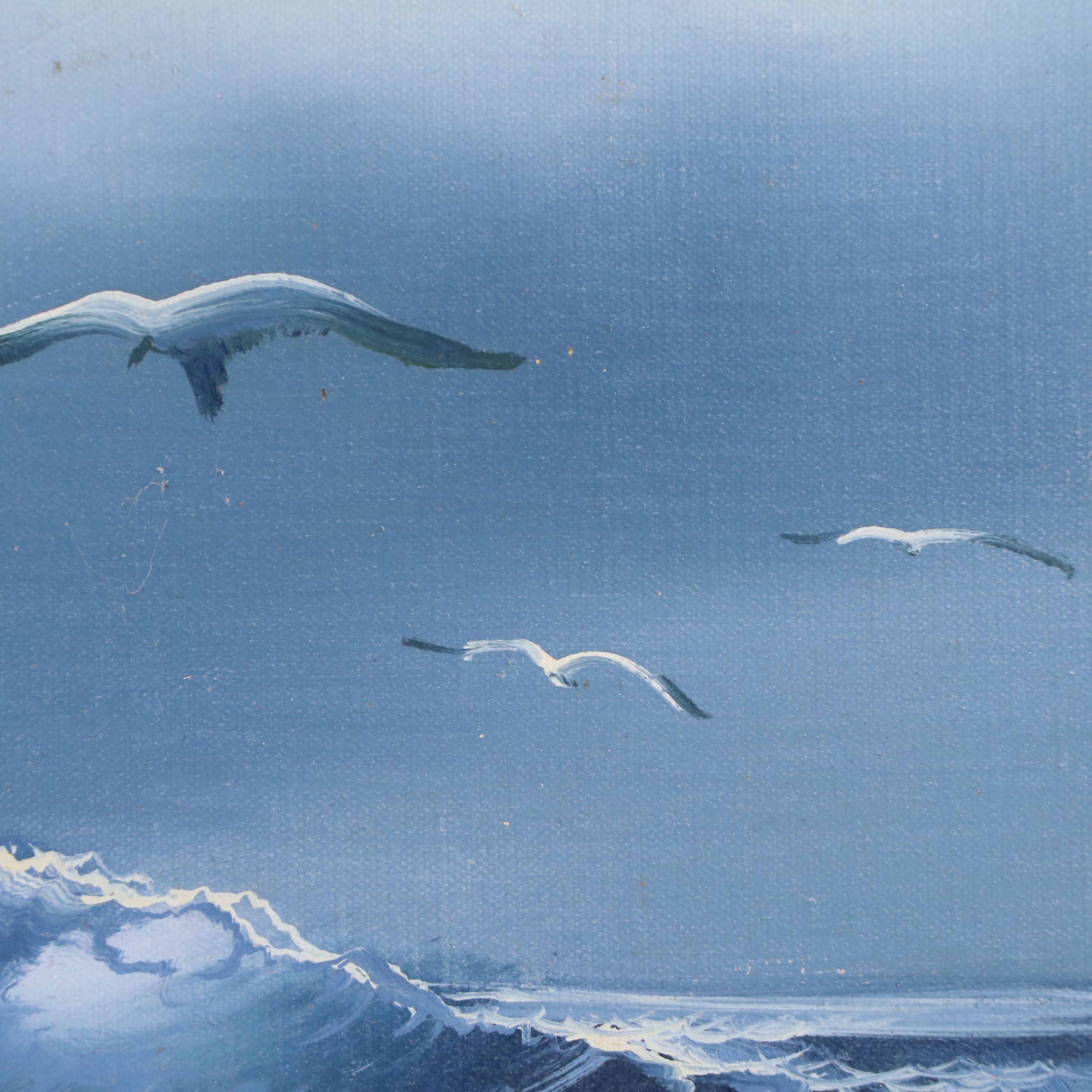 Martens Seascape Oil Painting, Late 20th Century