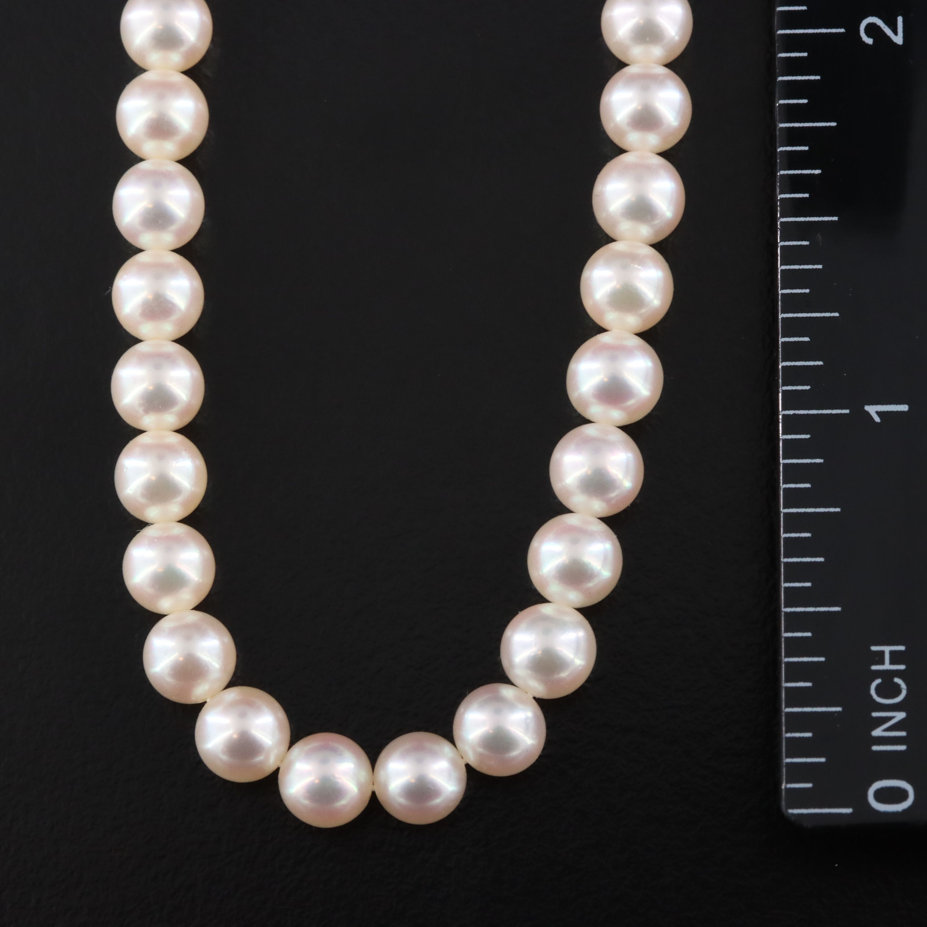 Mikimoto Pearl Necklace with a Sterling Clasp